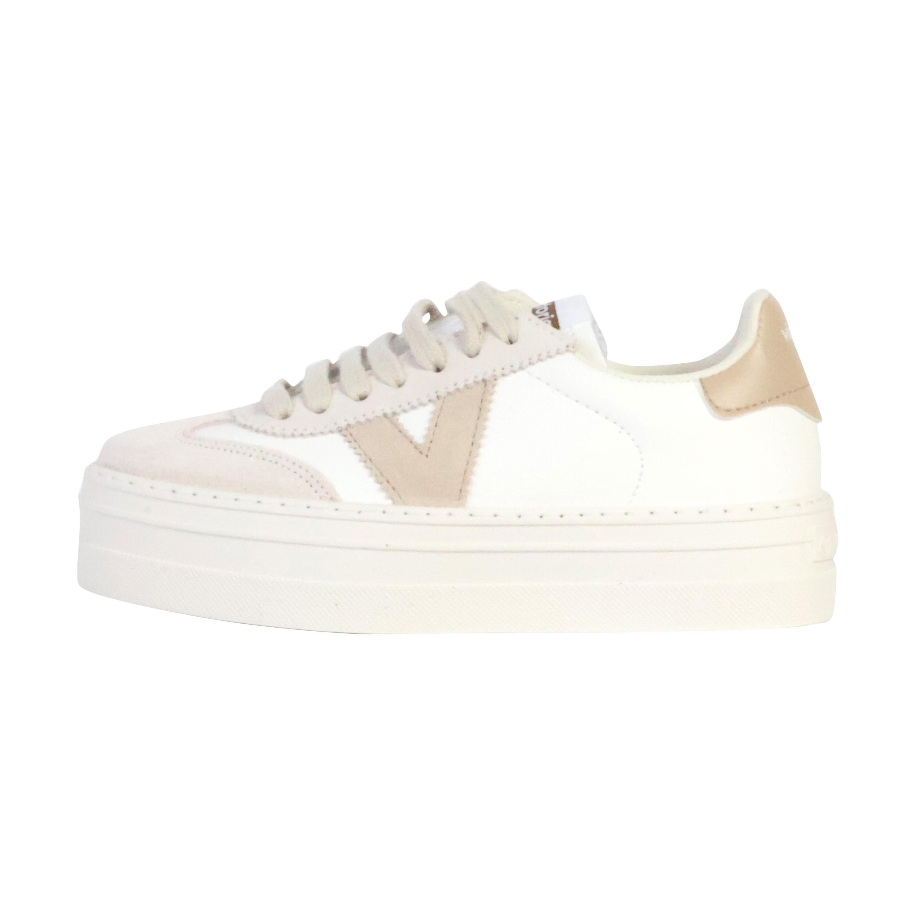 Victoria - Chaussure De Randonnée Baskets Femme Victoria Barcelona Ciclista Blan - Baskets - Beige|blanc - Decathlon