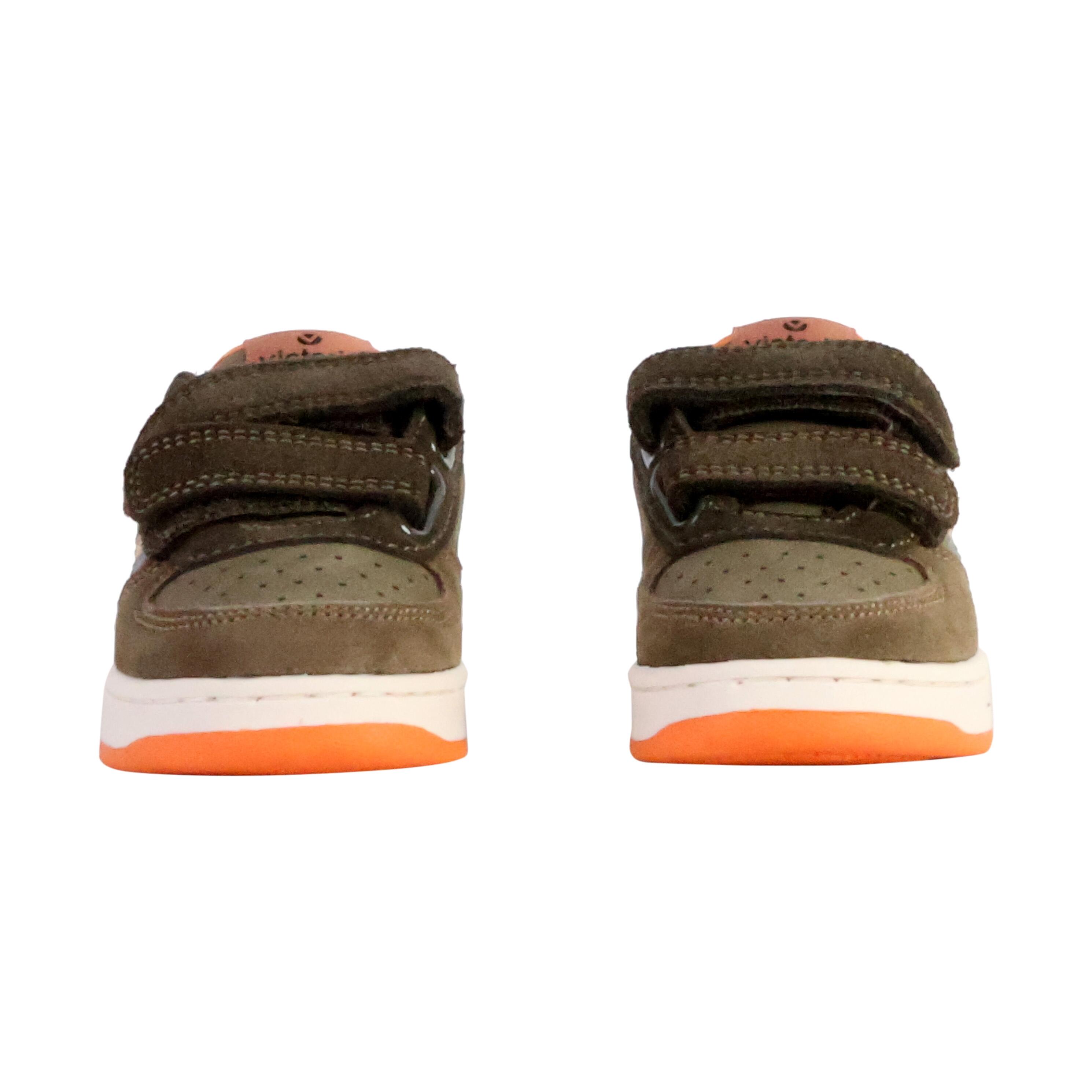 Sneakers mit Klettverschluss in Lederoptik und Spaltleder, Baby Victoria Tiempo 4/5