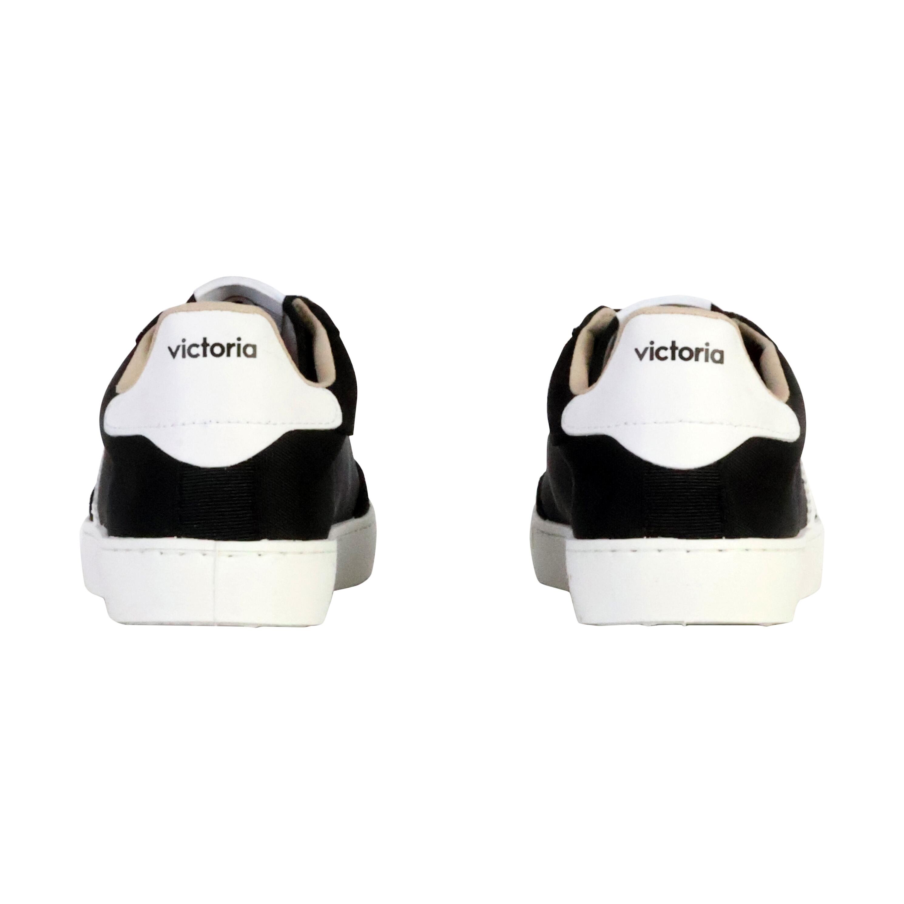 Baskets monochromes en berlin cuir fendu et nylon Victoria 4/6