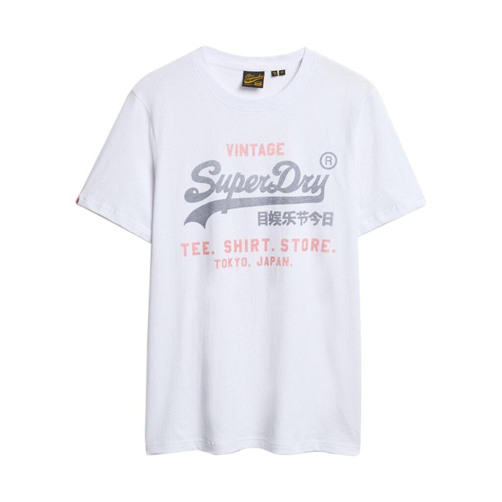Superdry Men's VL Heritage Relaxed Fit White T-Shirt