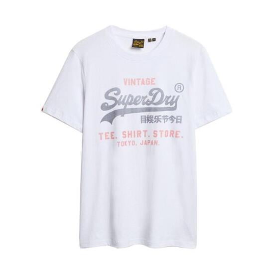Camiseta Blanca Hombre Superdry VL Heritage Relaxed