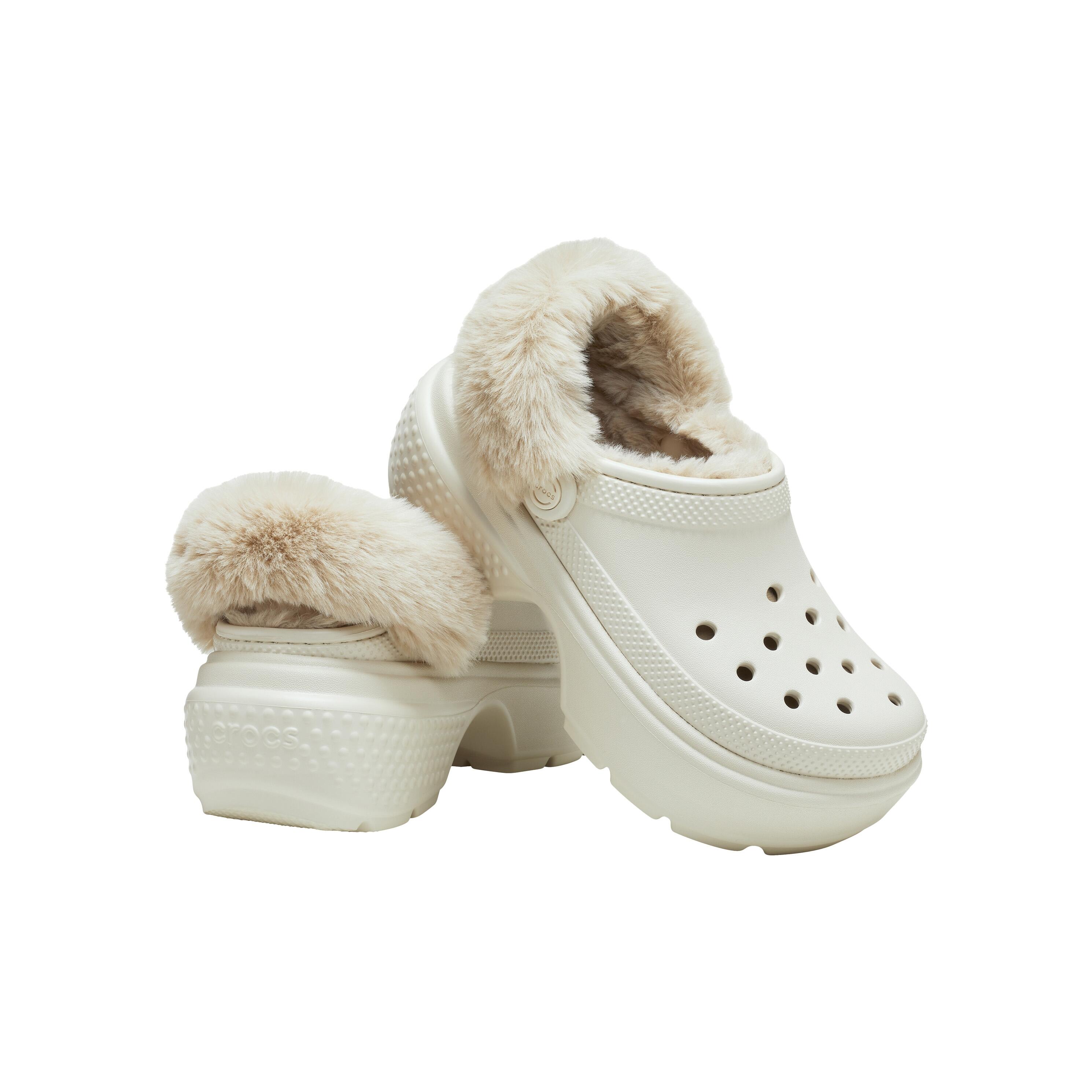Sabots Femme Crocs Stomp Lined Beige 3/6