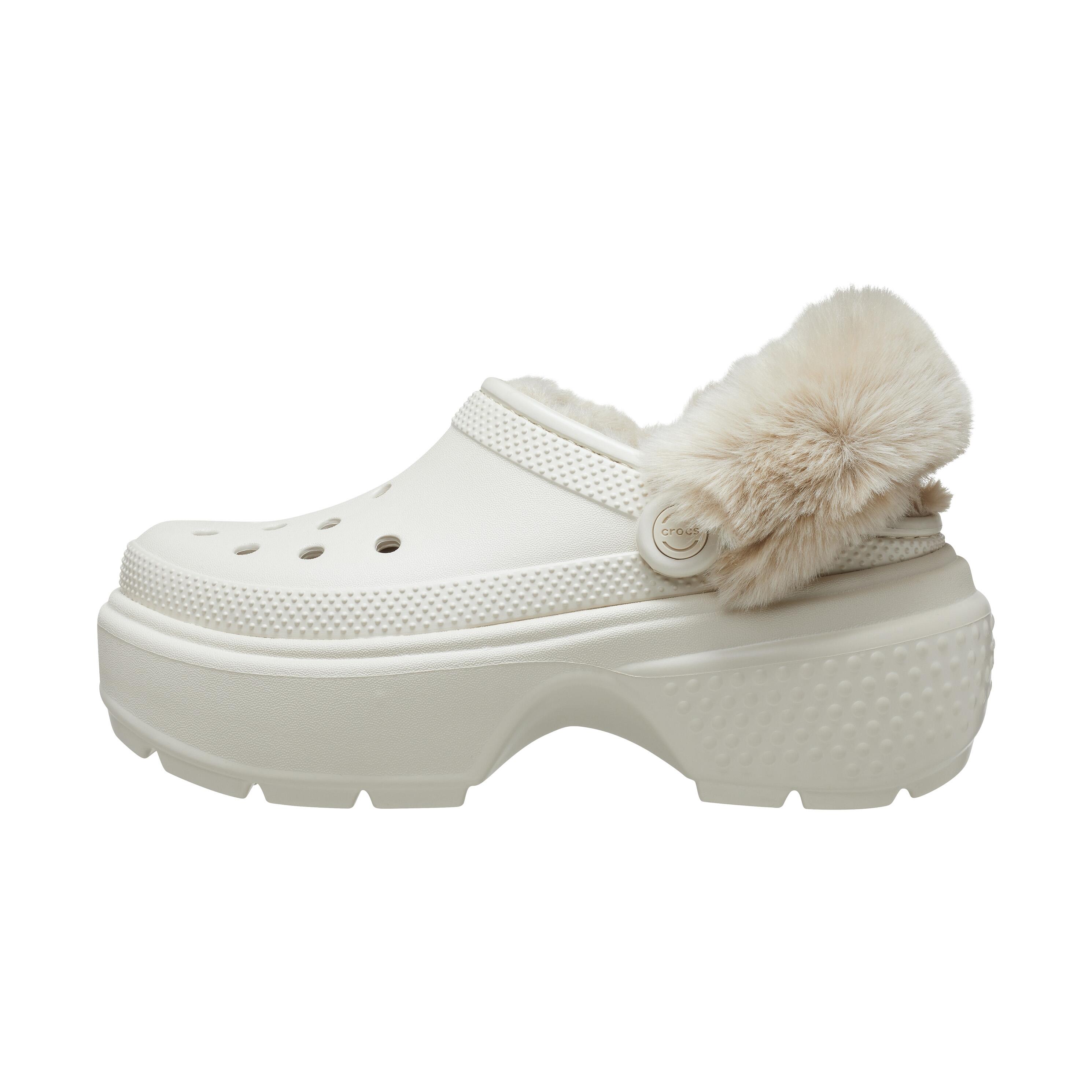 Crocs - Sabots Femme Crocs Stomp Lined Beige - Chaussures De Sport - Beige - Decathlon