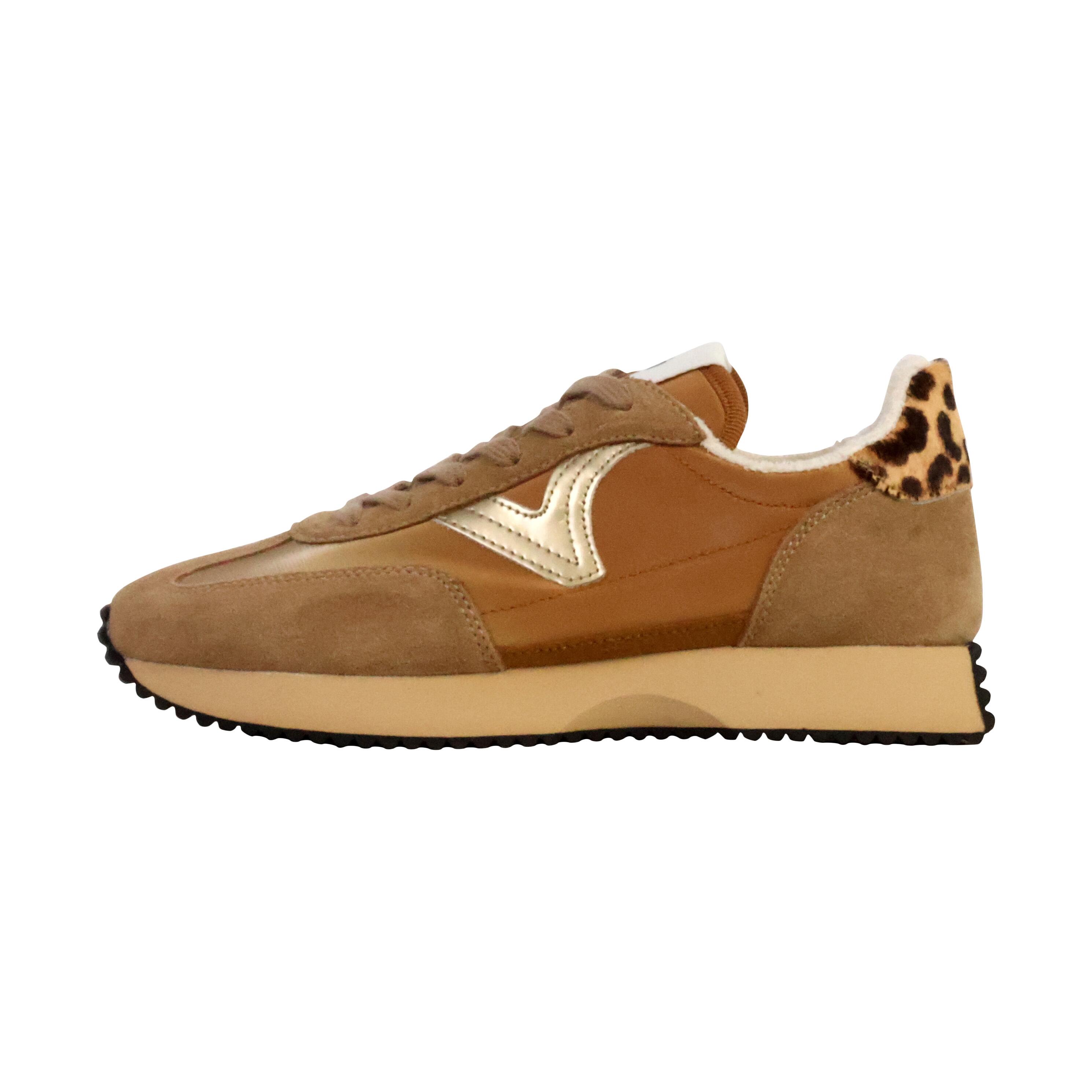 Victoria - Chaussure De Randonnée Baskets Femme Victoria Cosmos Nylon Metal Cuir - Baskets - Marron - Decathlon