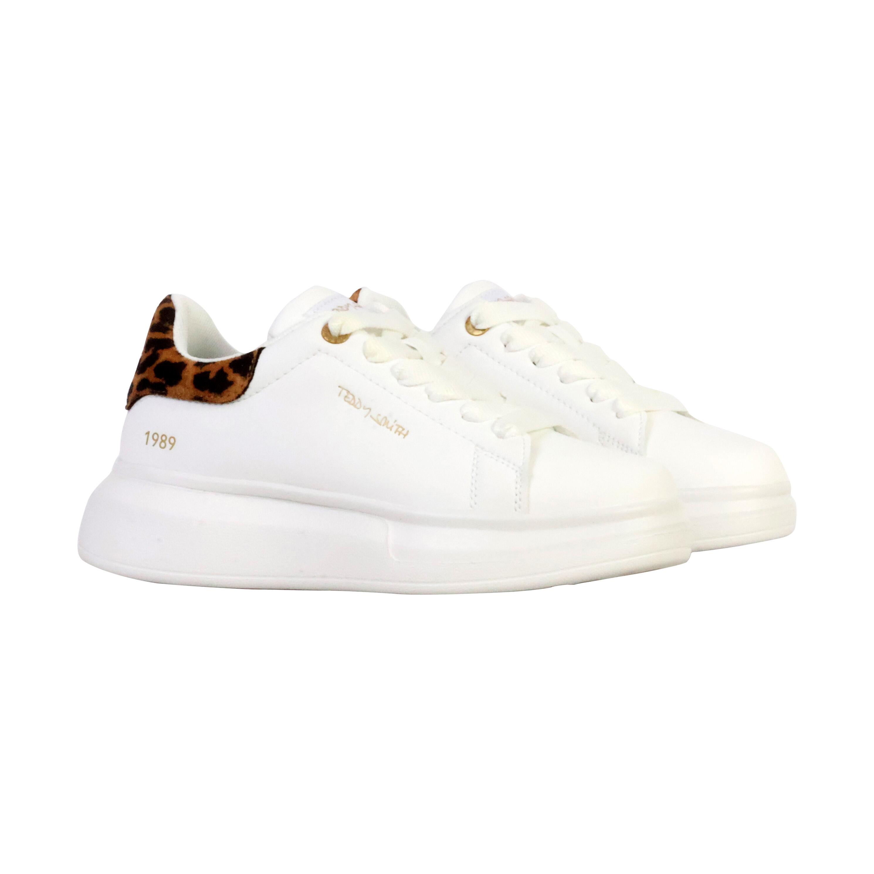 Zapatilla De Mujer Teddy Smith 120210 Camel-blanco 3/5