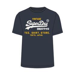 T-shirt Marine Homme Superdry Vl Heritage Relaxed