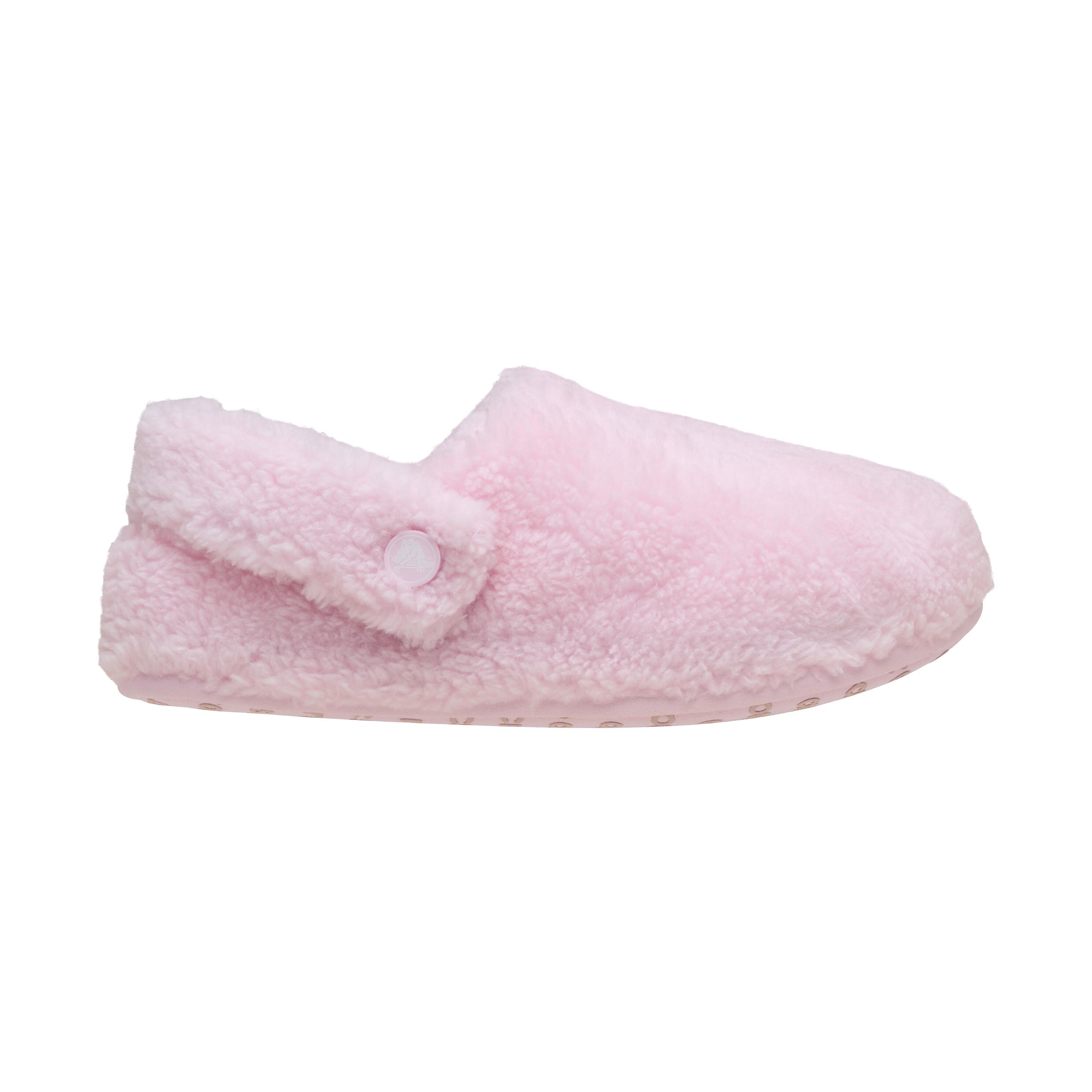 Crocs Classic Cozzzy Polyester Women's Pink Milk Slippers 2/6
