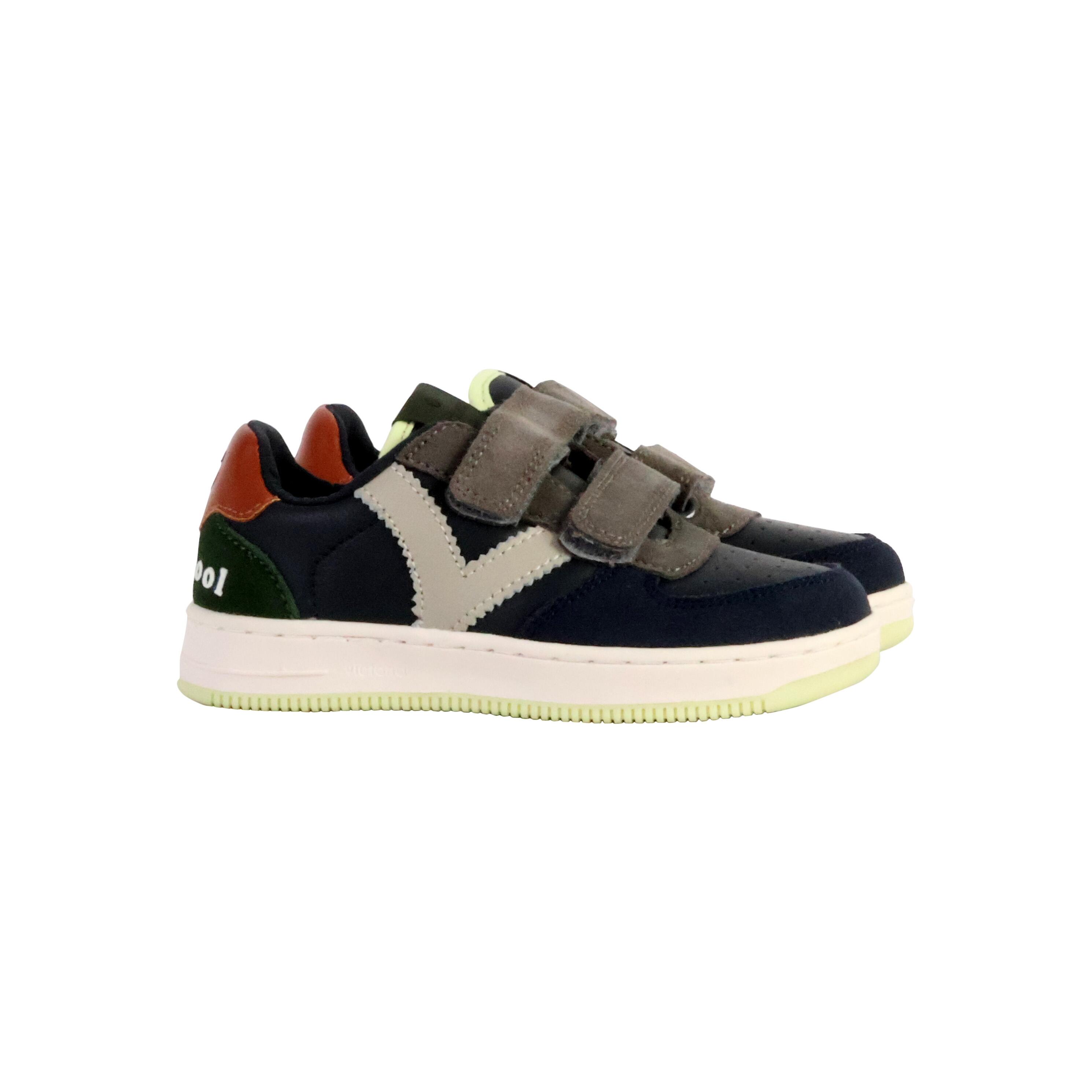 Sneakers mit Klettverschluss in Lederoptik und Spaltleder für Kinder er Victoria 3/5