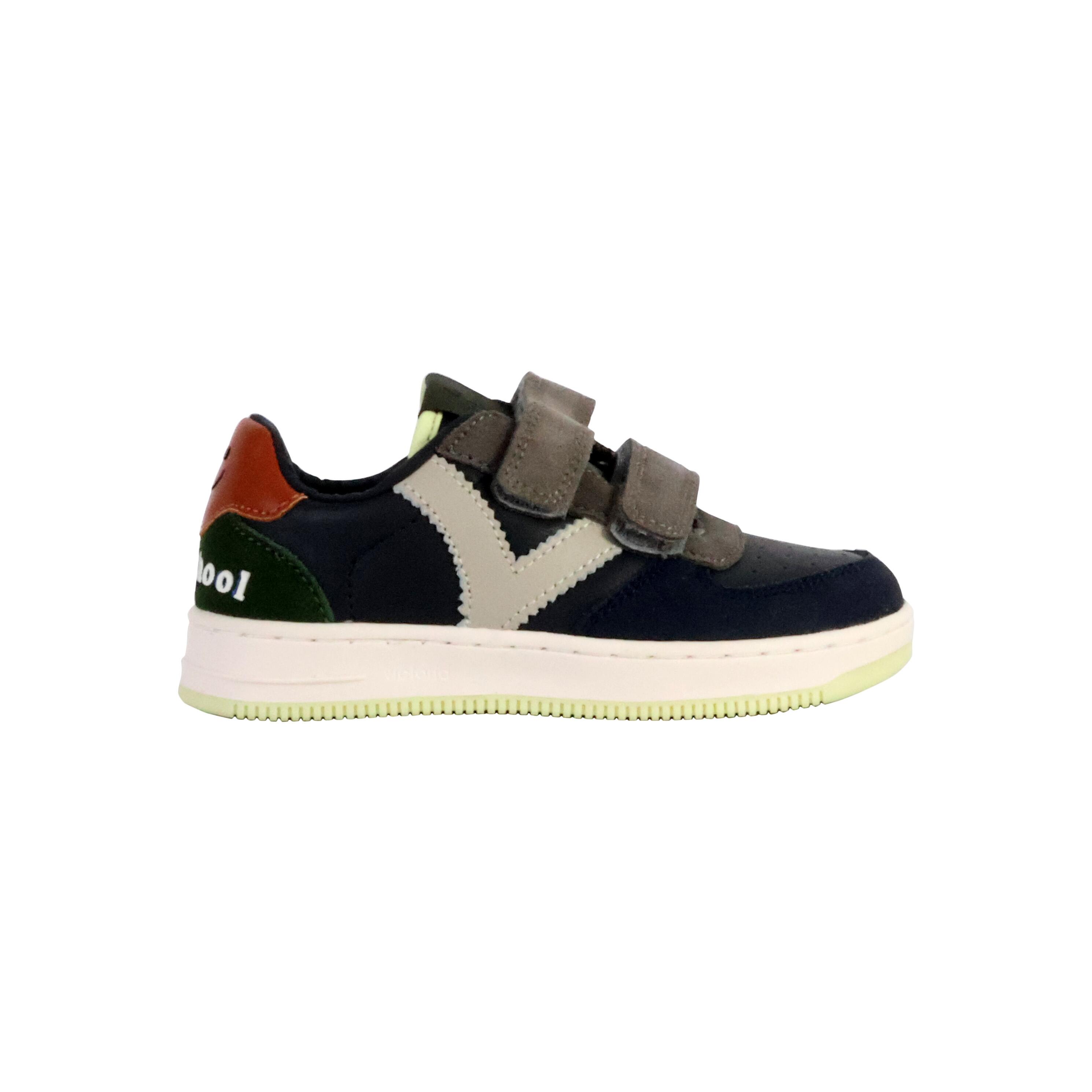 Sneakers mit Klettverschluss in Lederoptik und Spaltleder für Kinder er Victoria 2/5