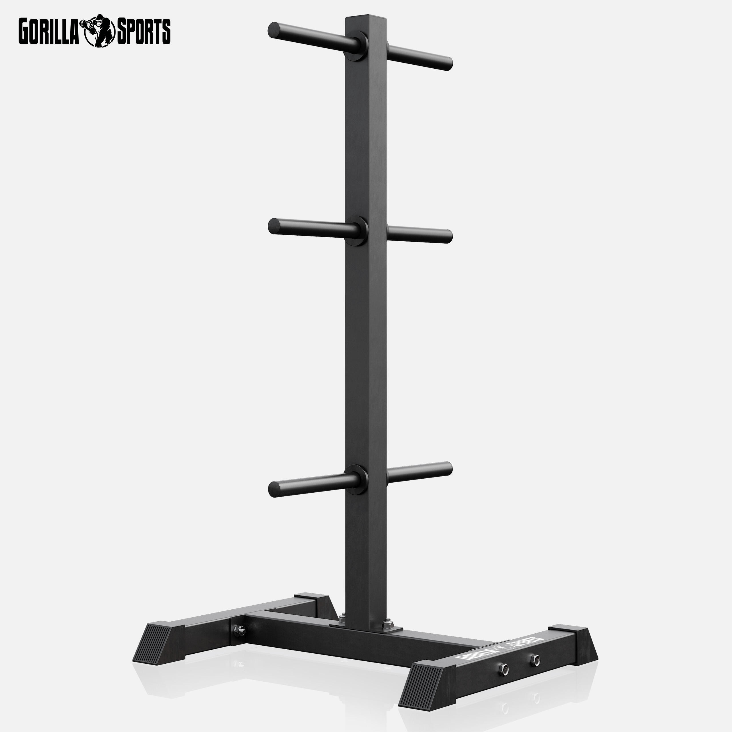 Porta-dischi 30 mm GORILLA SPORTS acciaio bianco/nero 6/7