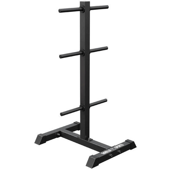 RACK DE RANGEMENT POUR POIDS DISQUES 30/31 MM | MUSCULATION | COULEUR NOIR OU BL