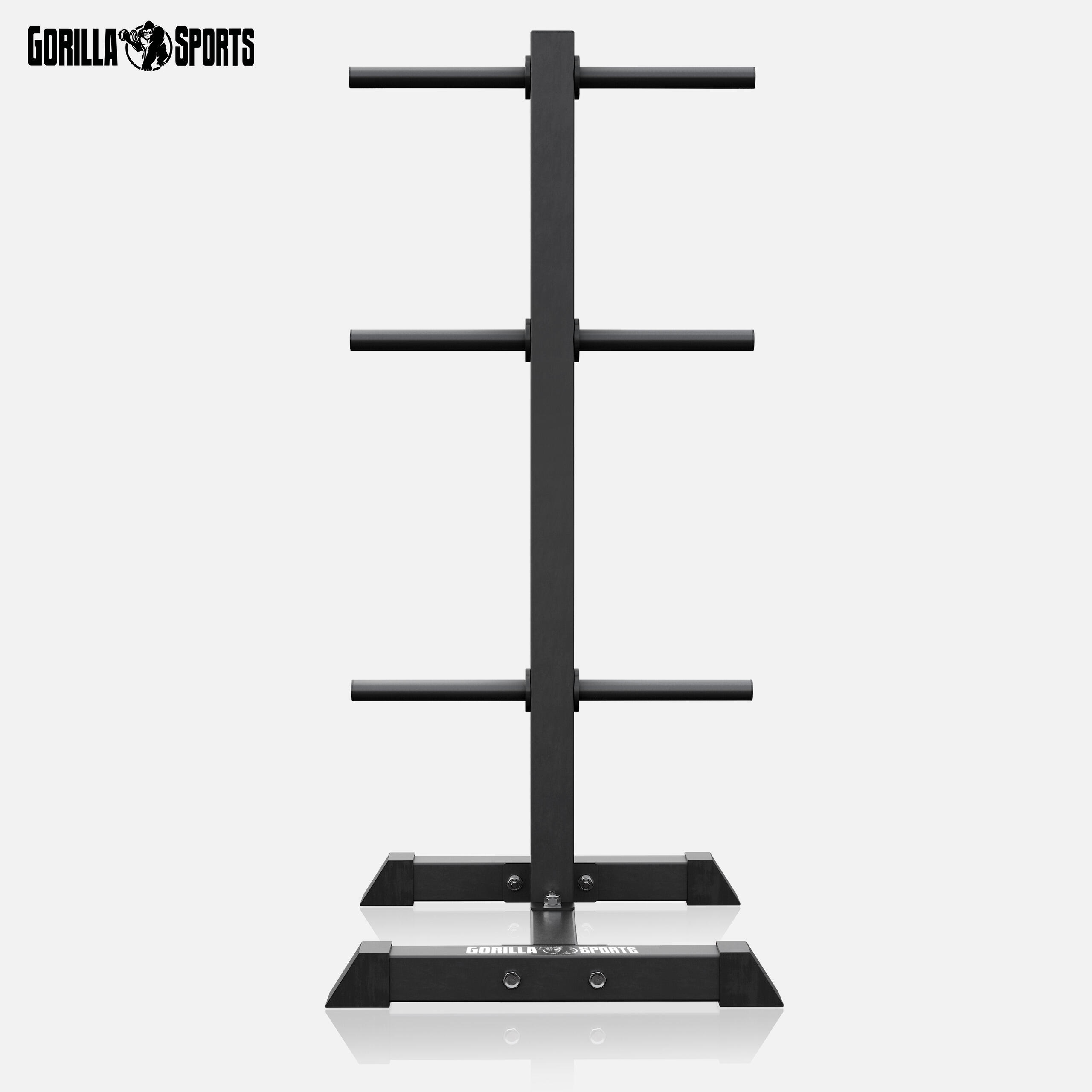 Porta-dischi 30 mm GORILLA SPORTS acciaio bianco/nero 5/7
