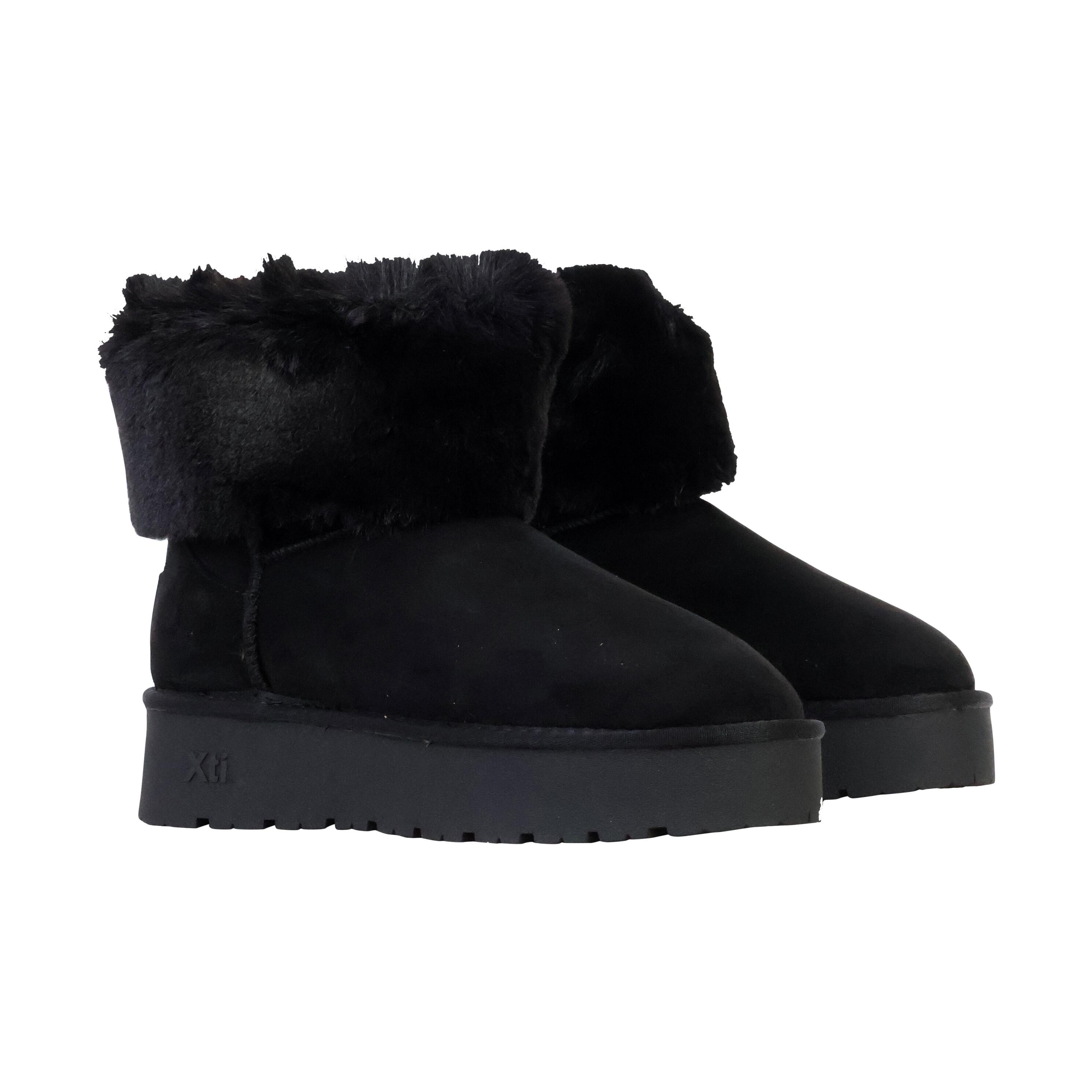 Botines Planos Mujer Xti  Negro 3/5