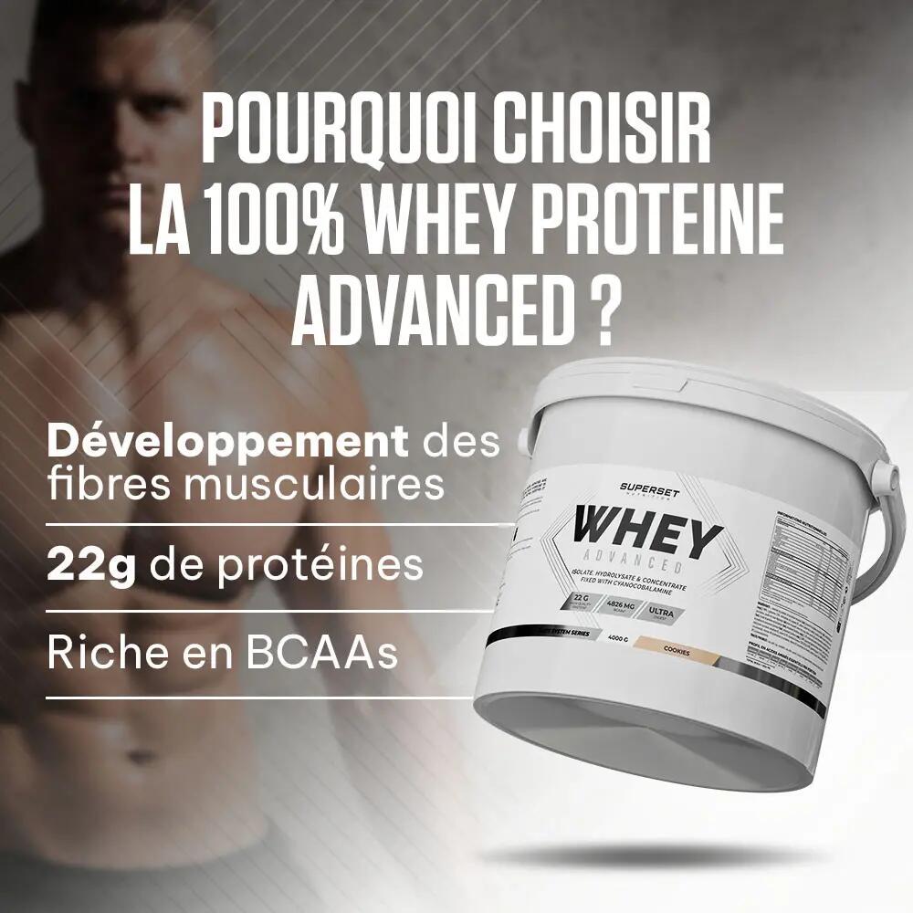 Whey Protéine | 100% Whey Proteine Advanced (4kg) | Chocolat 3/7