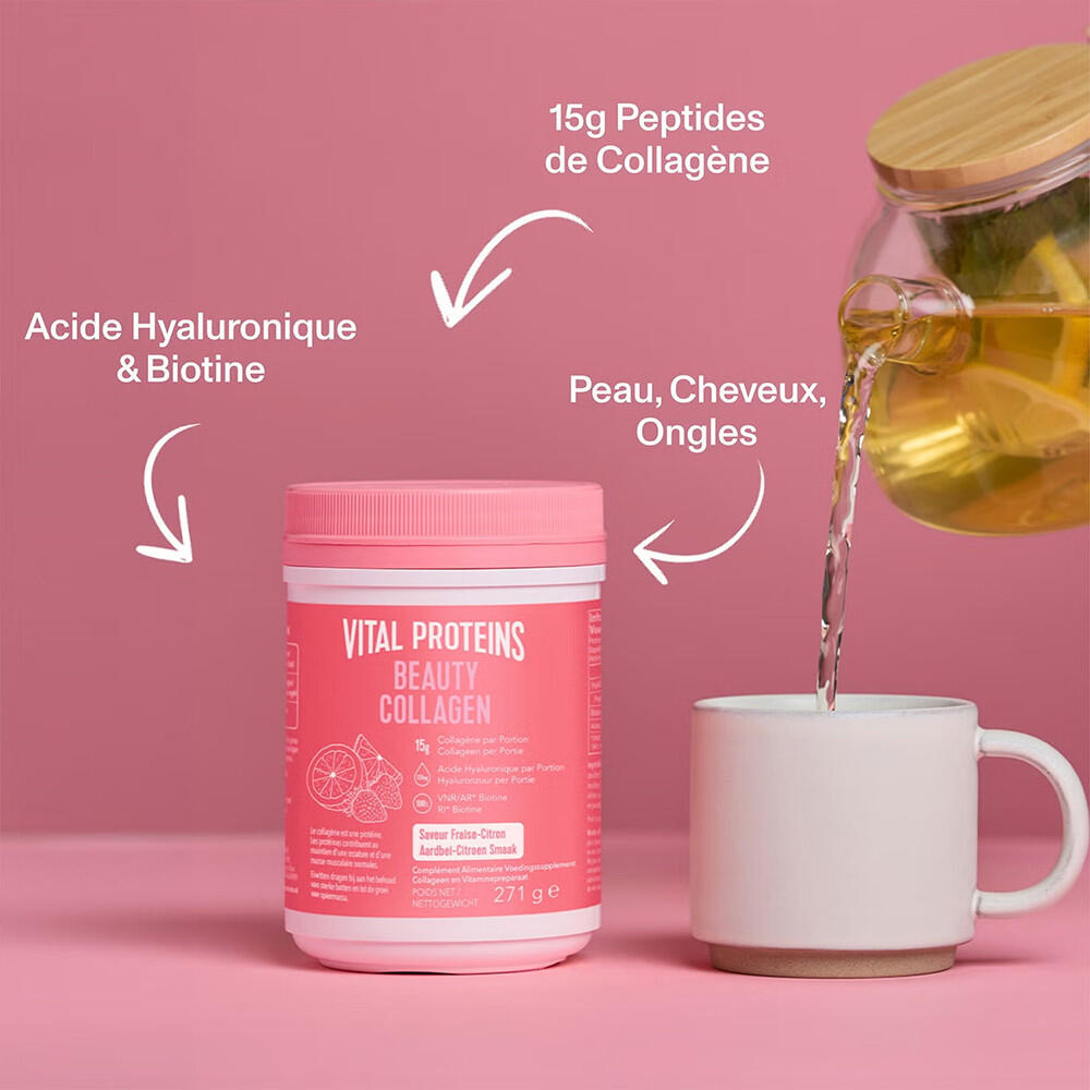 Beauty Collagen (271g) - Poudre Soluble | Fraise Citron 3/5