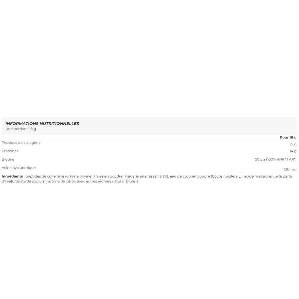 Beauty Collagen (271g) - Poudre Soluble | Fraise Citron 5/5