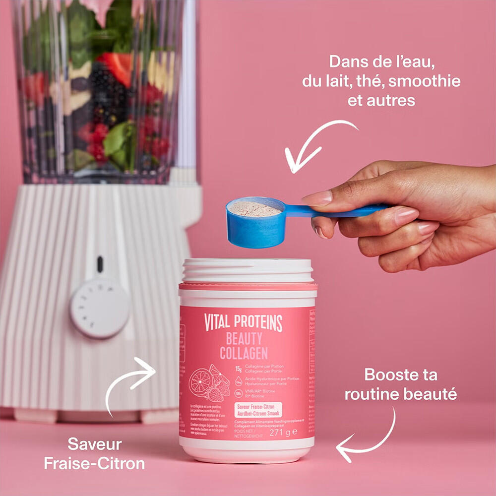 Beauty Collagen (271g) - Poudre Soluble | Fraise Citron 4/5
