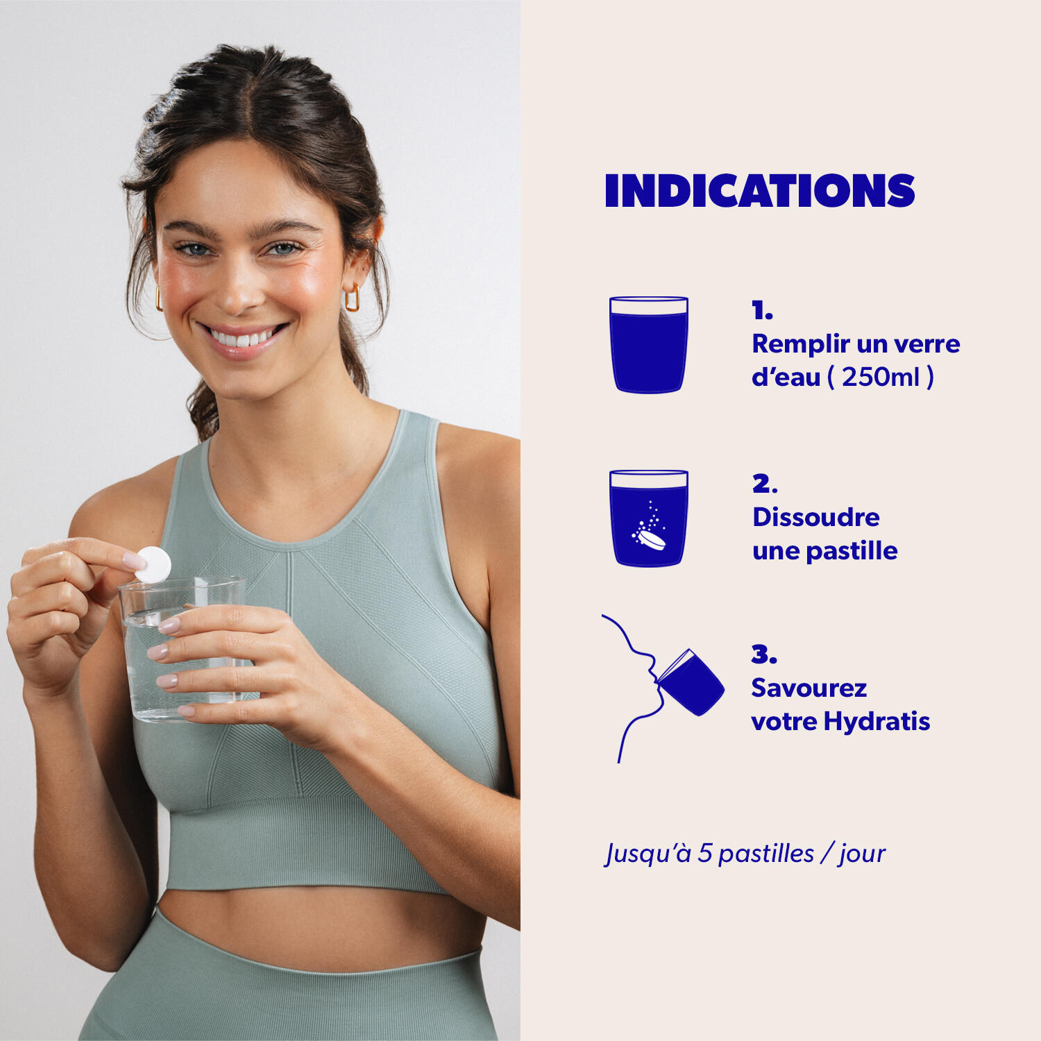 Boisson avec Électrolytes - Formule Isotonique - Coco - 20 pastilles 5/7