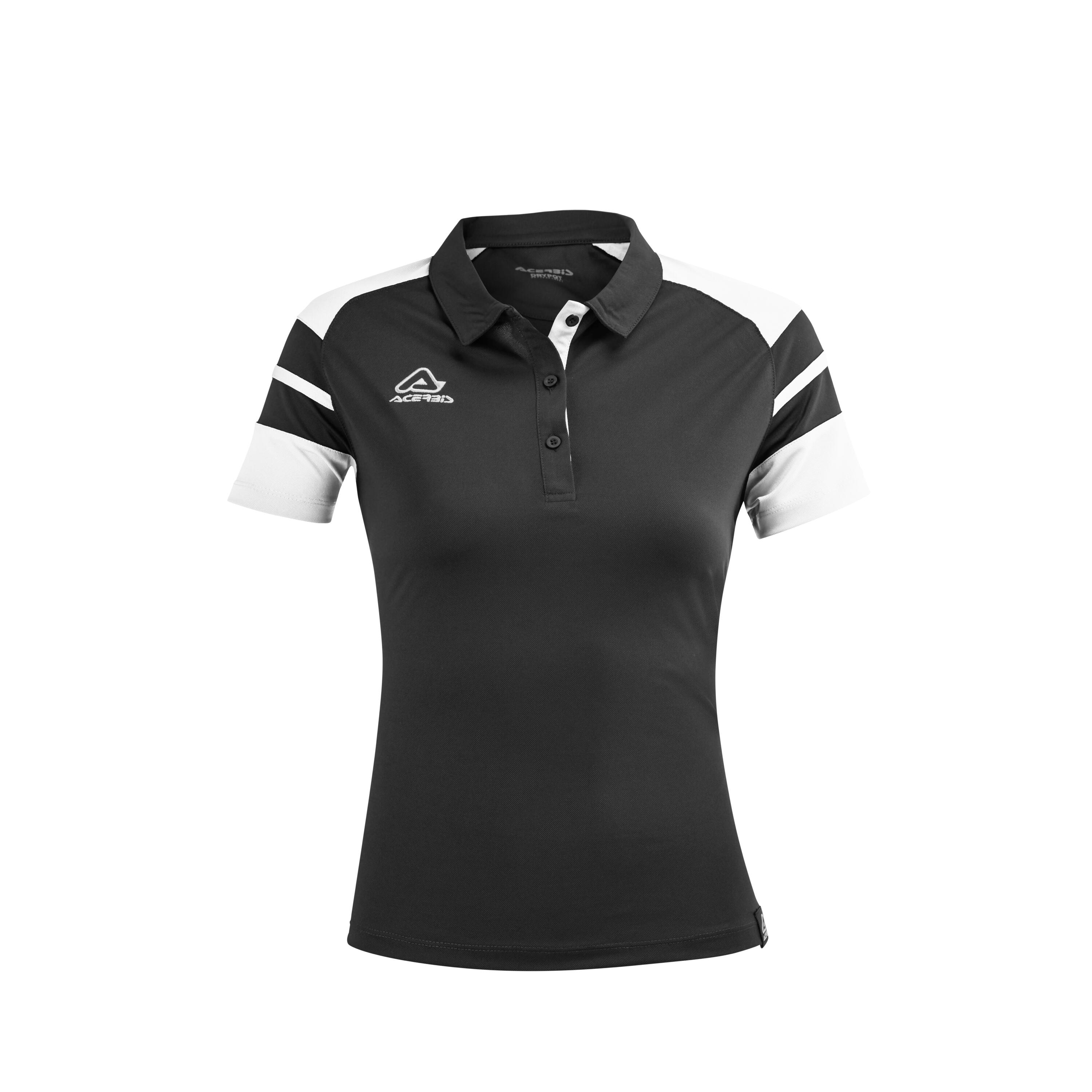 Acerbis - Polo Fille Acerbis Kemari - Polo Manches Courtes - Blanc|noir - 36 Xs - Decathlon