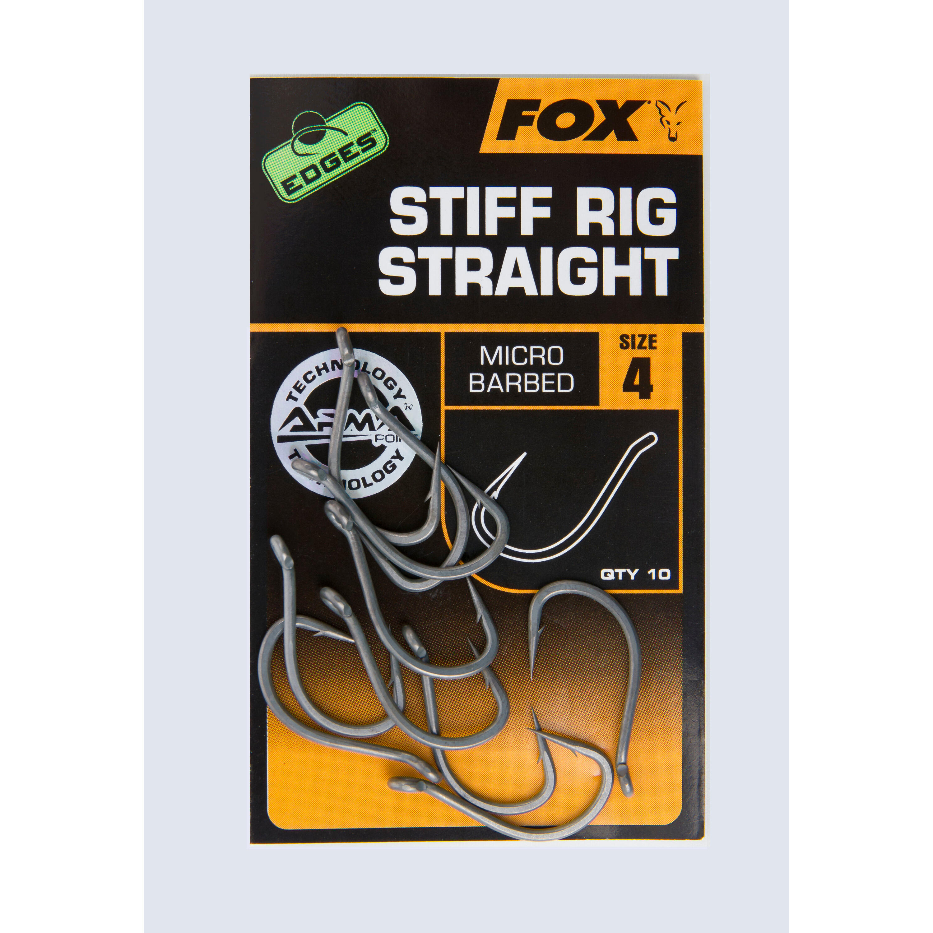 Haken Fox Stiff Rig Straight Edges taille 4 4/4