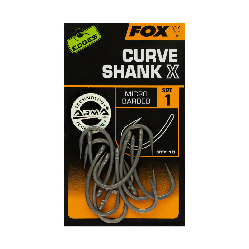 Hameçons tige courbe X Fox edges 2/3