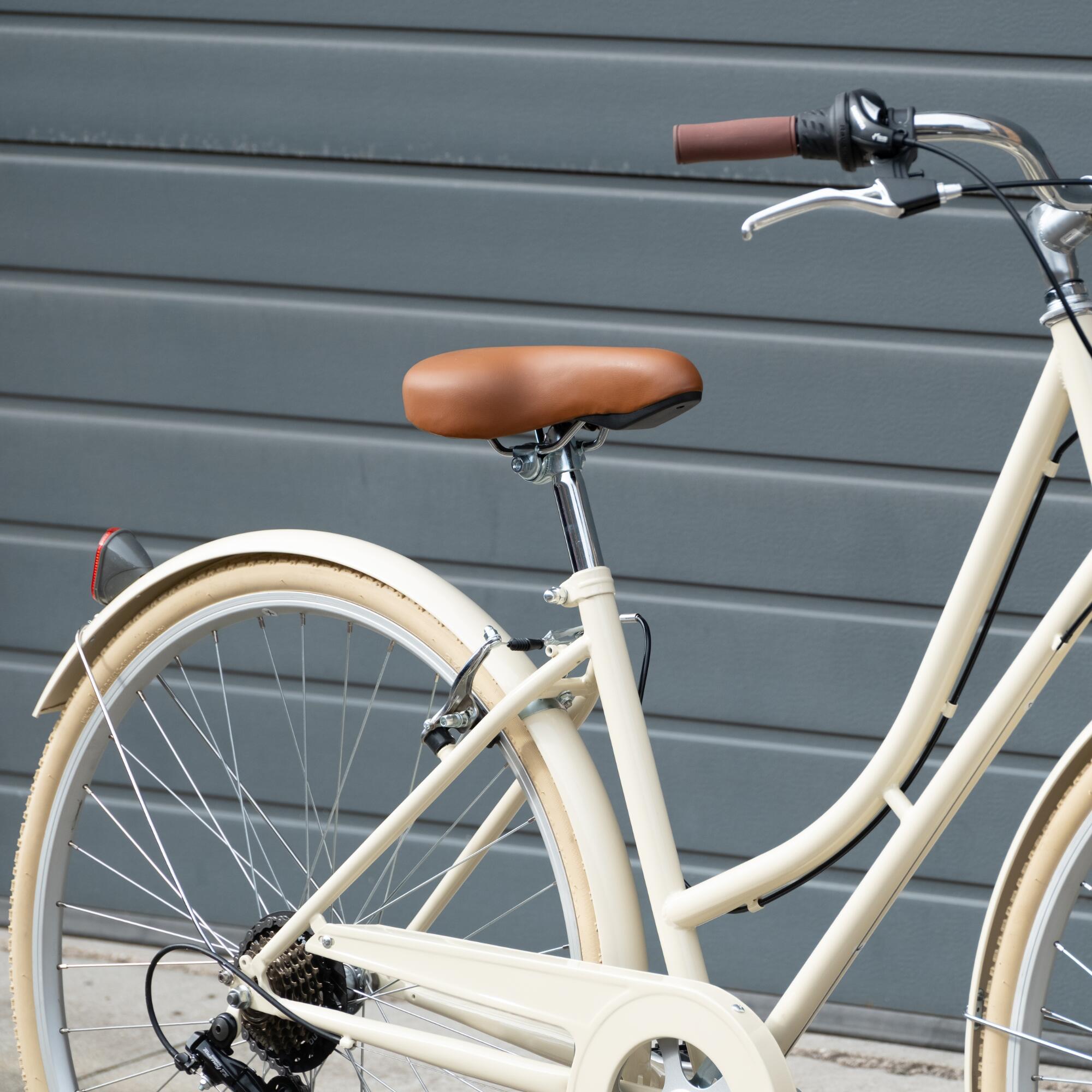 Stadsfiets Niza crème 7 versnellingen 5/6