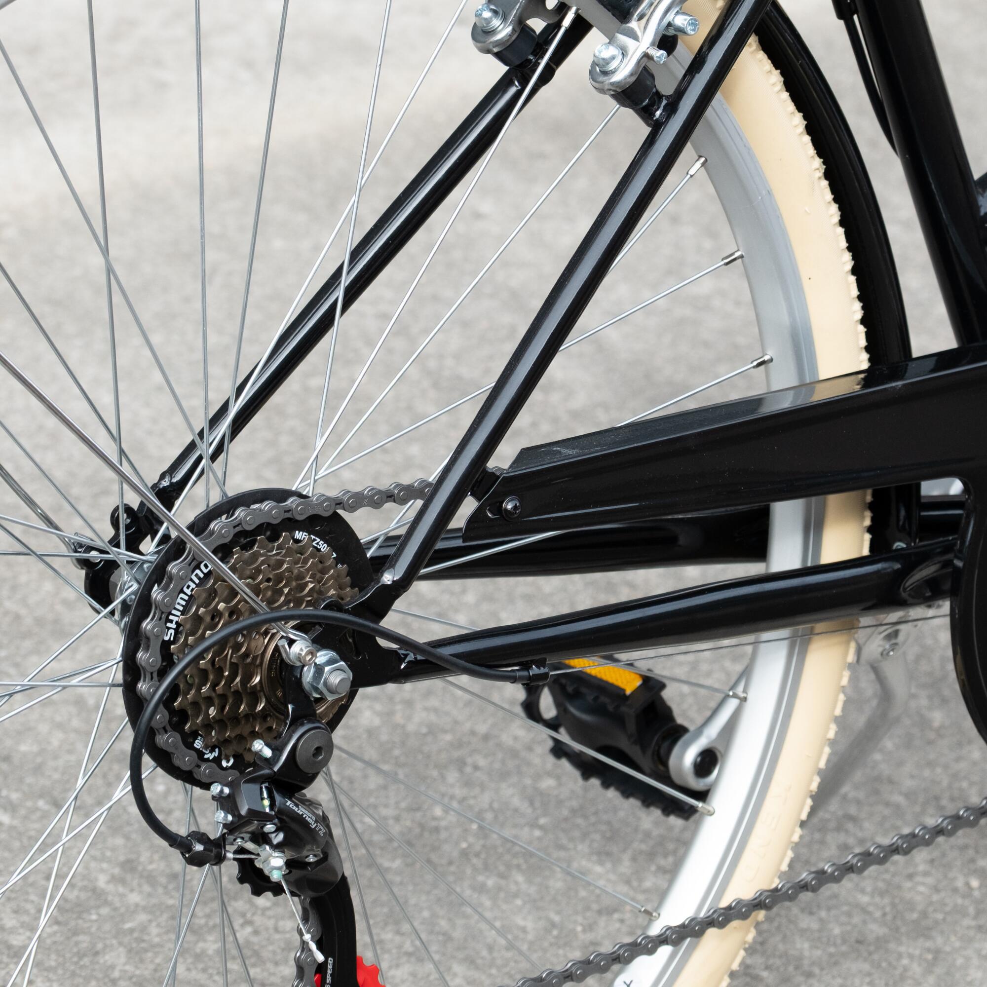 Citybike Niza schwarz 7 Gänge 5/6