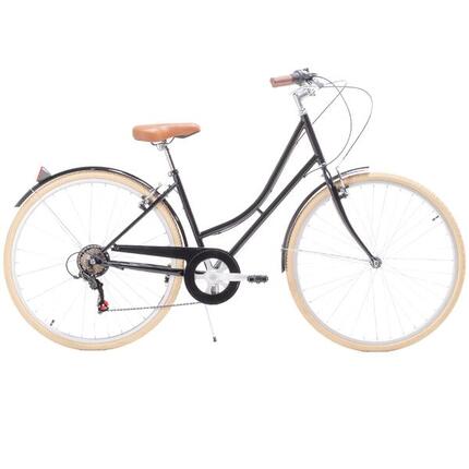 Vélo de ville Niza noir 7 vitesses