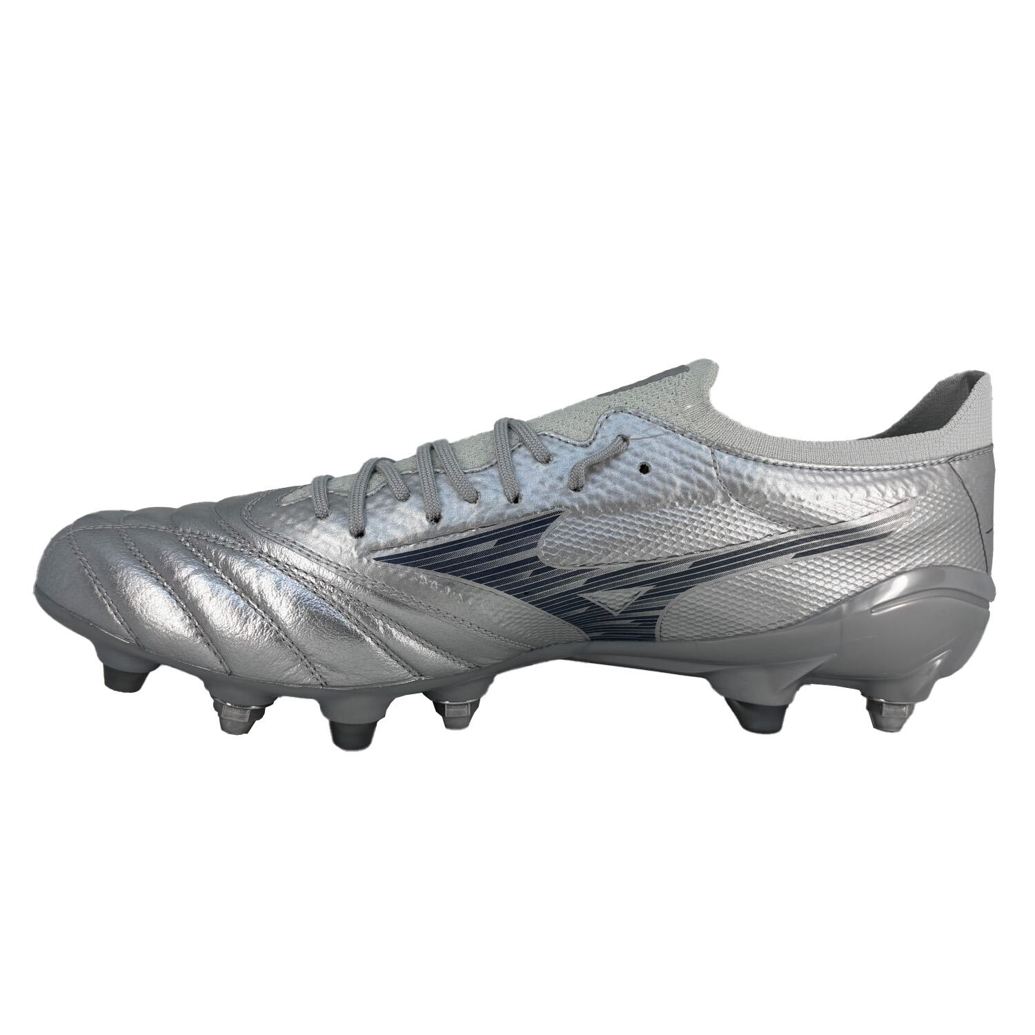Scarpe Da Rugby Mizuno Morelia Neo Iv B Elite Mix Argento 3/7