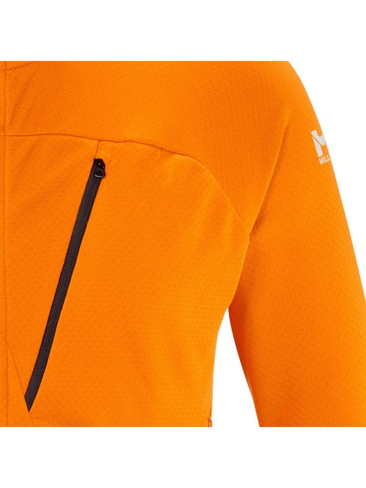 Bluza męska polarowa MILLET M Lokka Hoodie III pomarańczowy 3/3