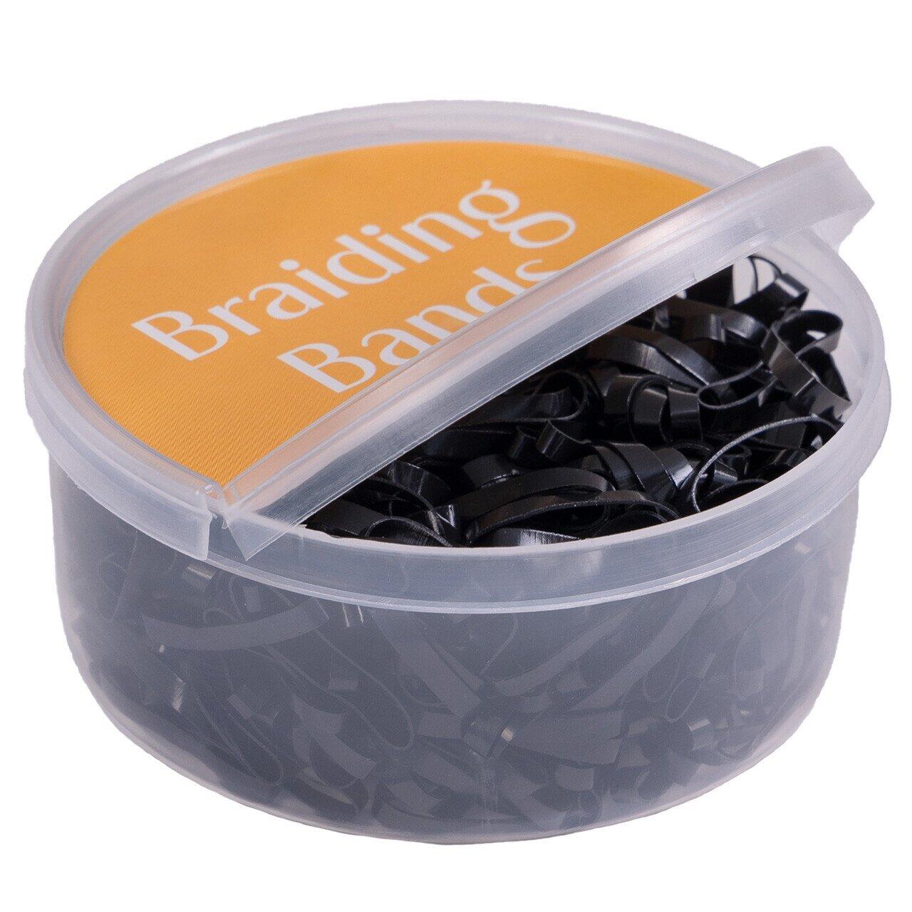 QHP QHP Invlechtelastiekjes  450st - Zwart