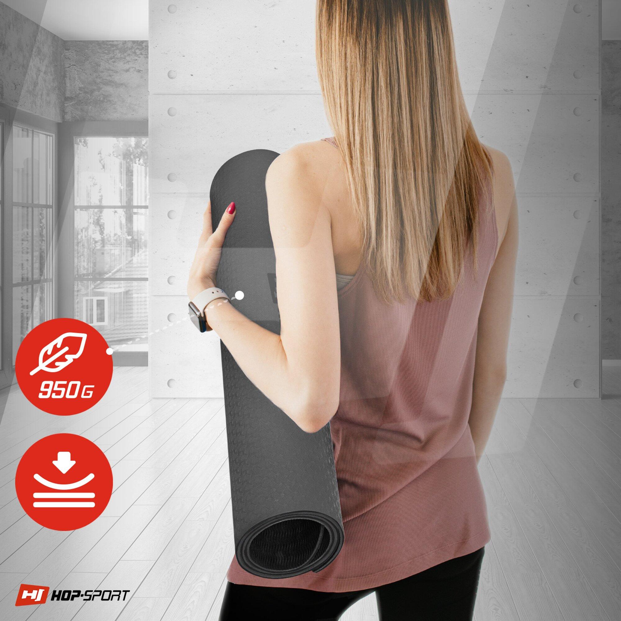 Fitness podložka na cvičení Hop-Sport TPE 0,6cm, protiskluzová 3/7