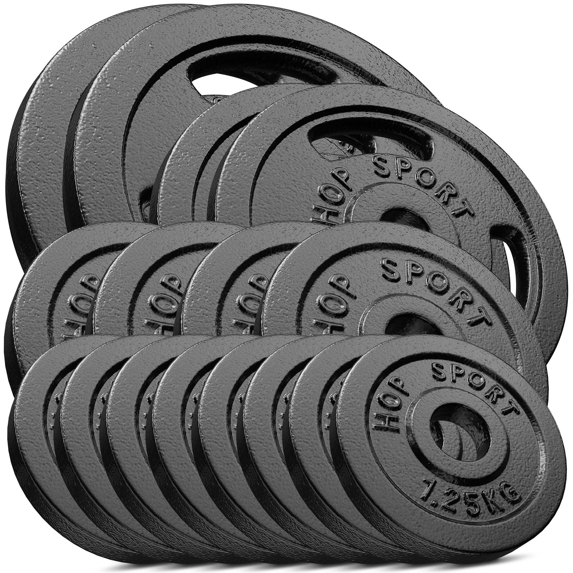 HOP-SPORT Sada litinových kotoučů 50kg (2x10 2x5 4x2,5 8x1,25)