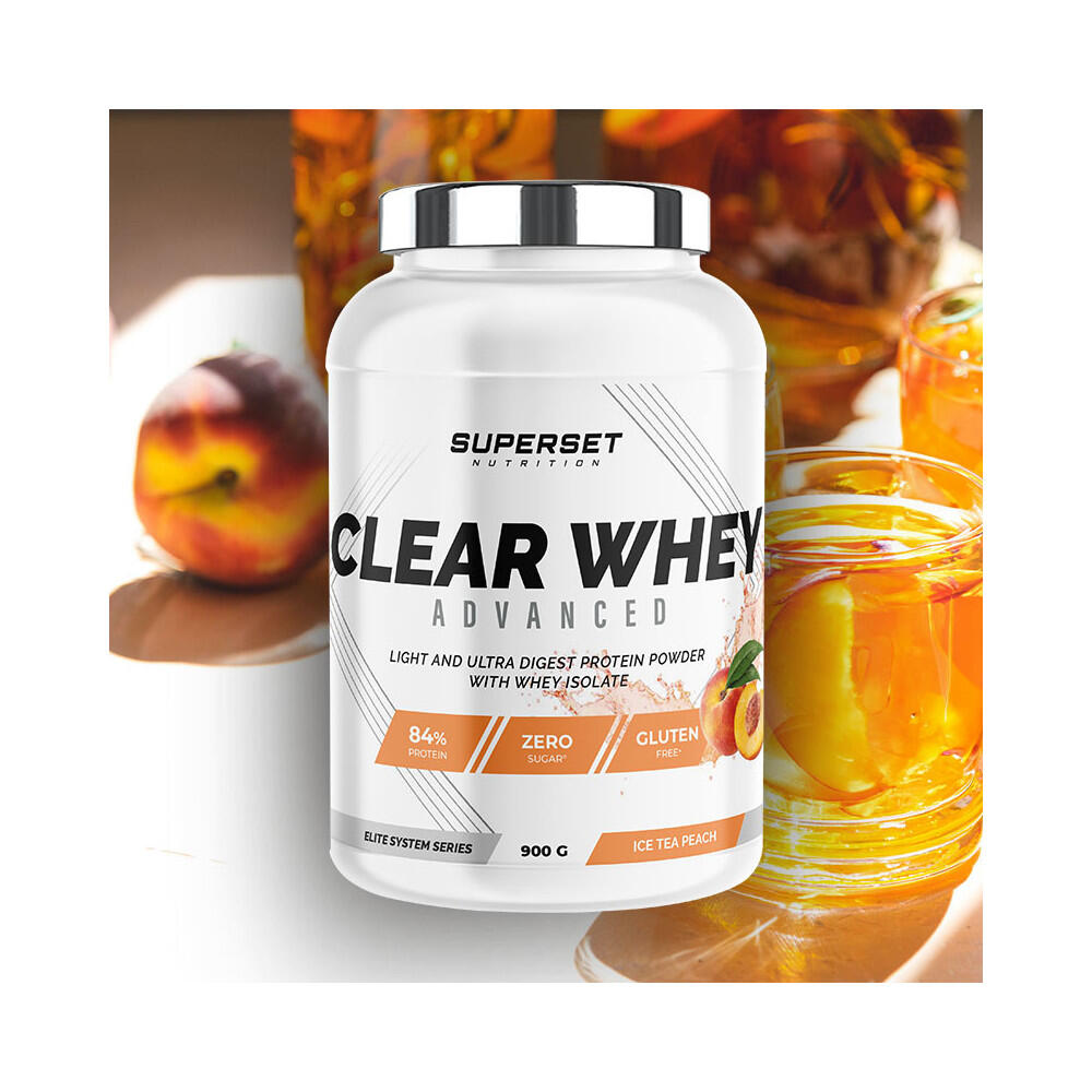Heldere Wei - 100% Clear Whey Advanced (900g) - Perzik Ice Tea 2/6