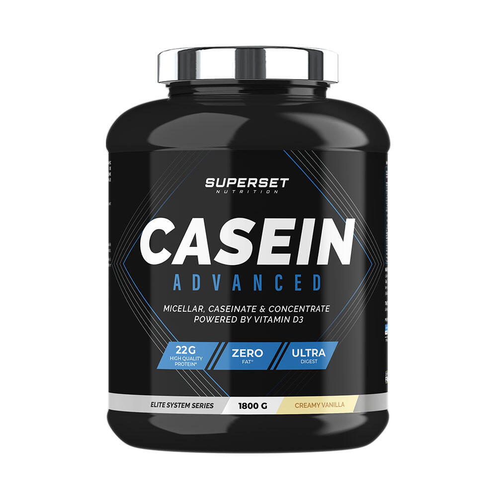 SUPERSET NUTRITION Caseine - 100% Caseina Avanzata (1,8 Kg) - Vaniglia Cremosa
