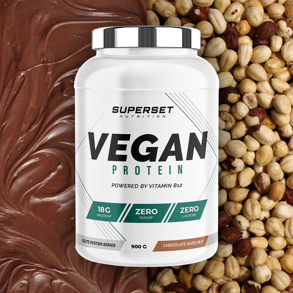Proteine Vegetali - 100% Vegan Protein (900g) - Cioccolato E Nocciola 2/7
