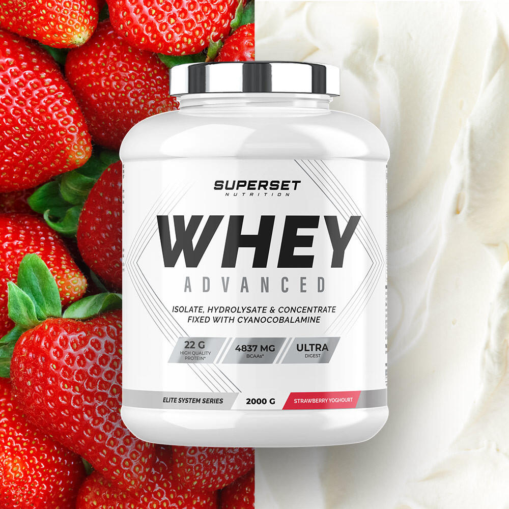 Whey Protéine | 100% Whey Proteine Advanced (2kg) | Fraise Yogourt 2/6
