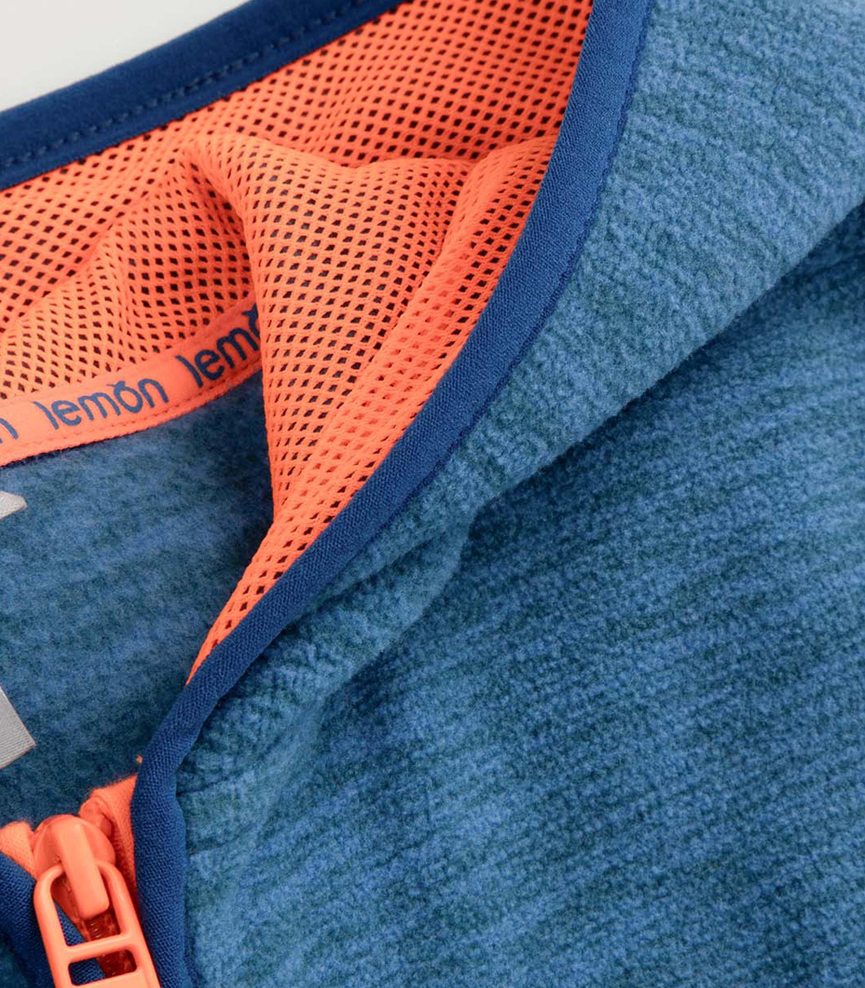 Fleece wandeljas voor kinderen warm ZL5 blauw 3/6