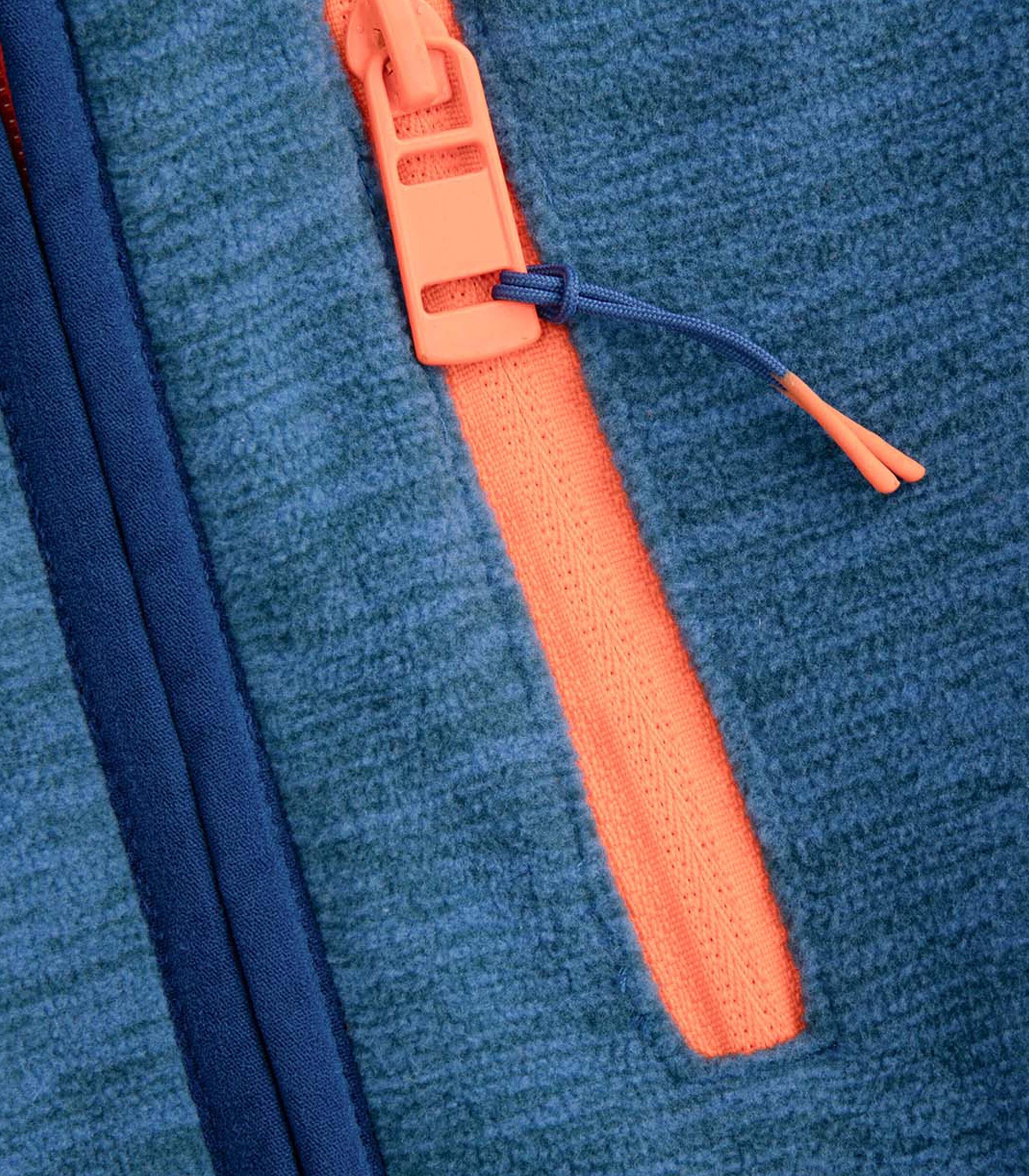 Fleece wandeljas voor kinderen warm ZL5 blauw 4/6
