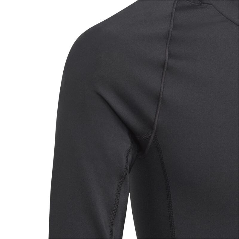 Tricou adidas Tech Fit Jr. Negru, mulat, mânecă lungă