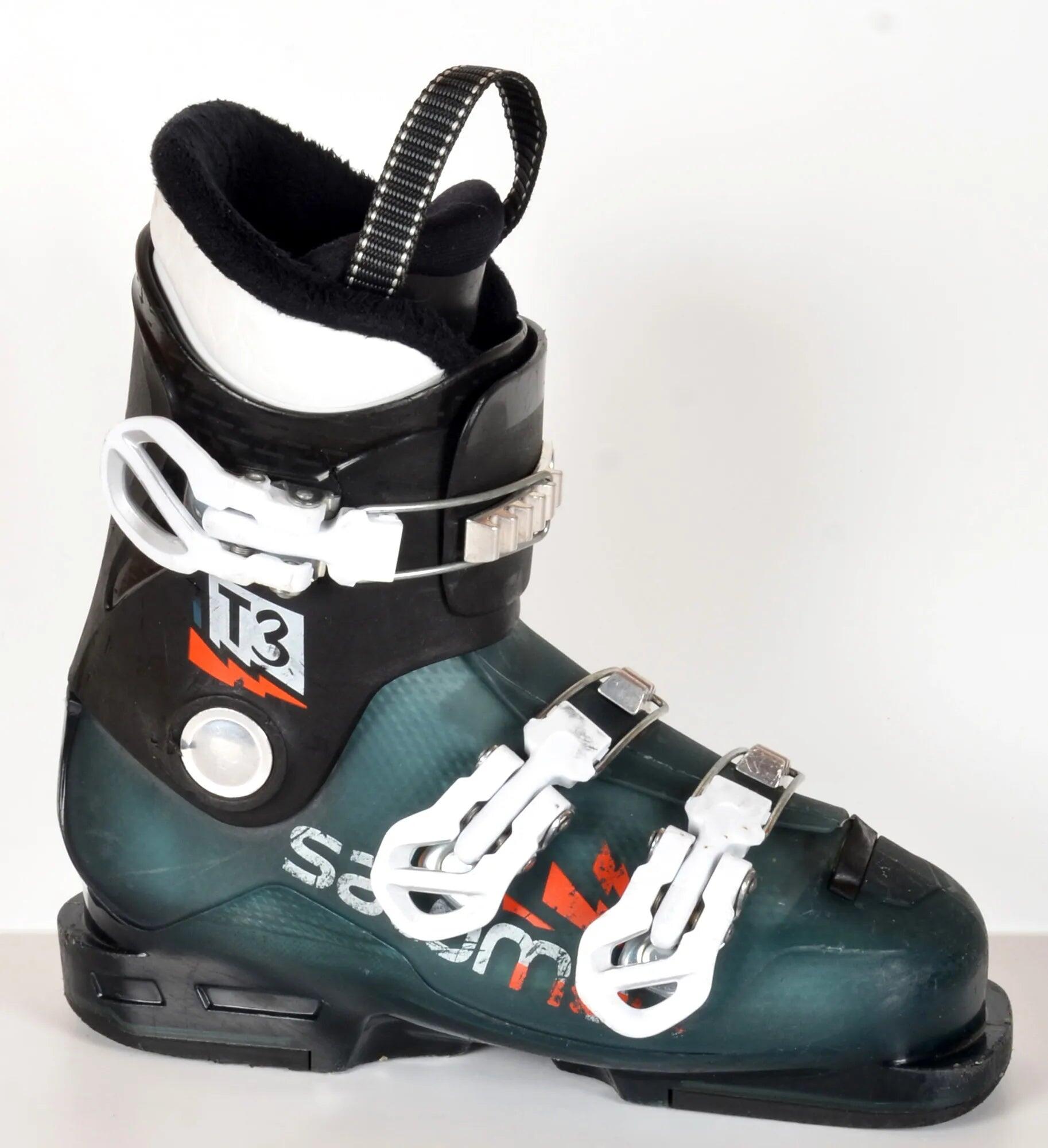 SALOMON RECONDITIONNE - Chaussures de ski Junior Salomon TEAM T3 black / blue - BON