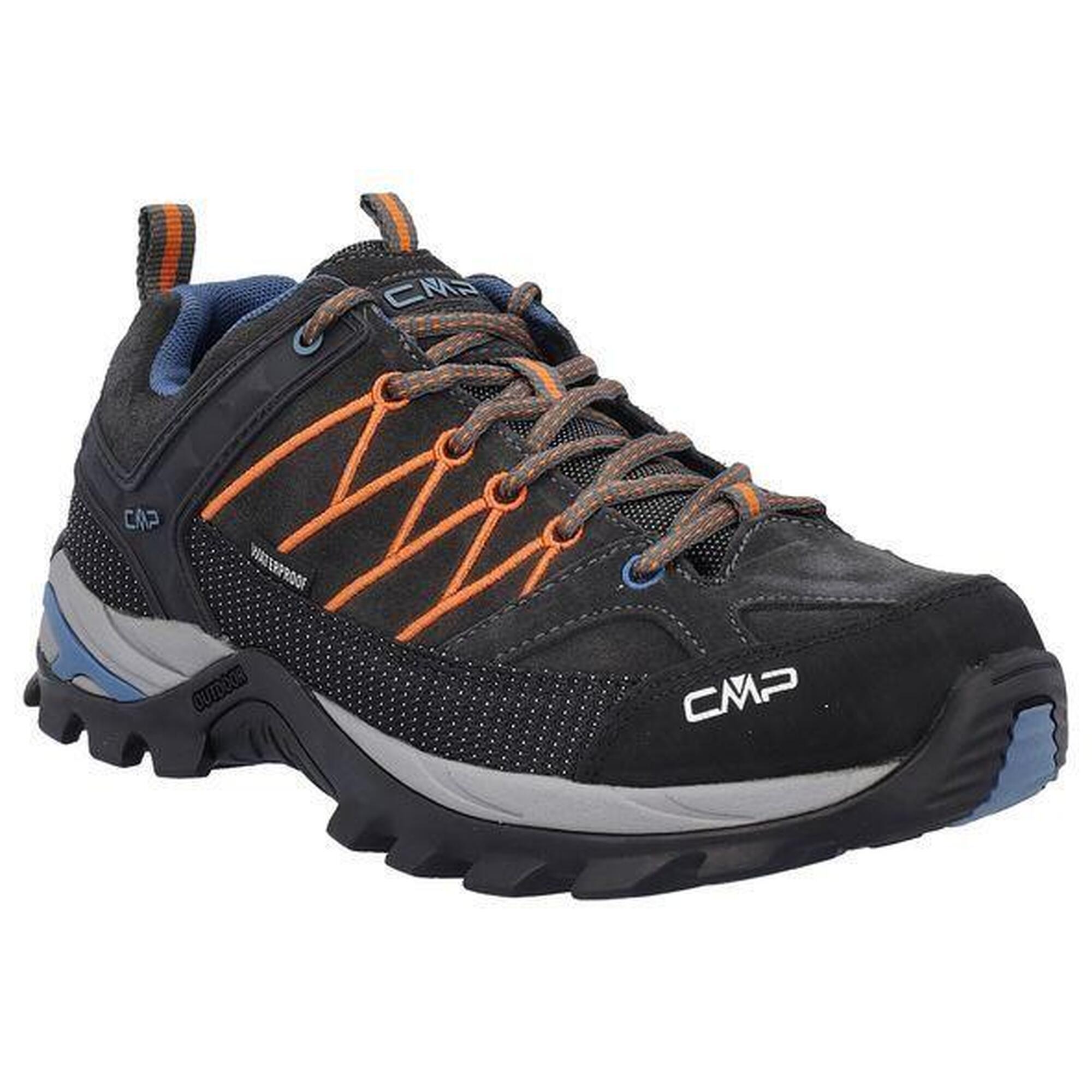 Cmp - Chaussures De Randonnée Cmp Rigel Low Wp Noir Homme - Chaussures De Sport - Marron|noir|orange - Decathlon