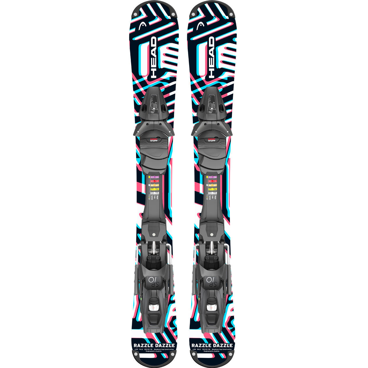 HEAD Sjezdové krátké lyže RAZZLEDAZZLE 94cm + vázání SP 10 GW 2024_25