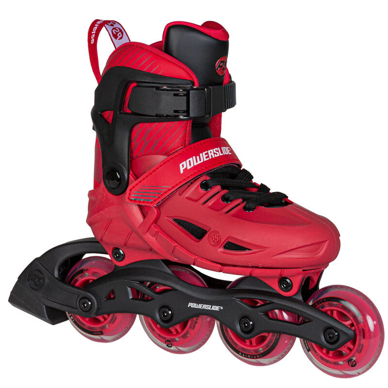 Role inline Powerslide Universe 4W, roșii, reglabile
