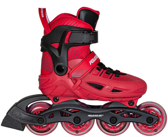 Patines en línea Powerslide Universe 4W rojos ajustables