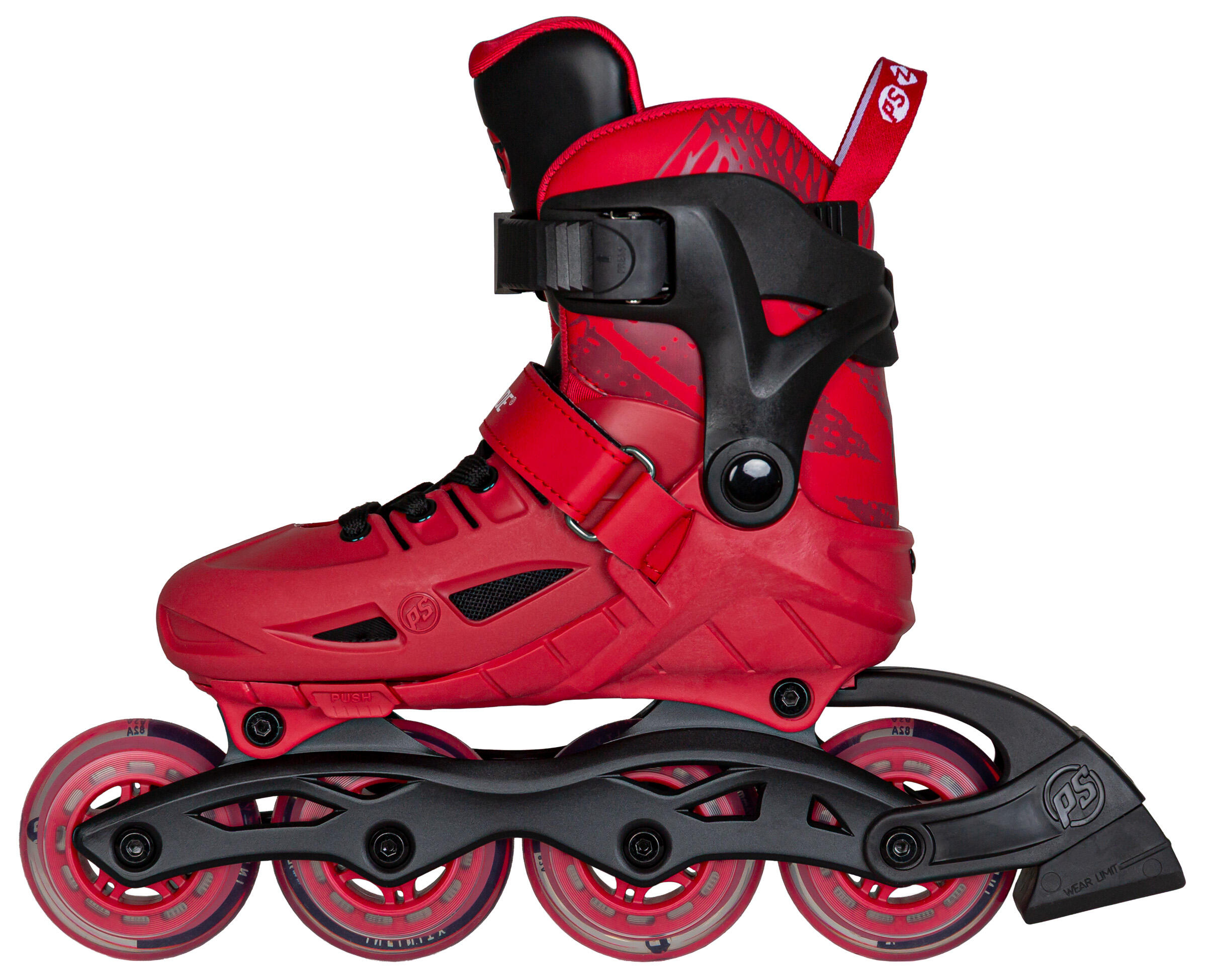 Patins em linha Powerslide Universe 4W Vermelhos Ajustáveis 6/6