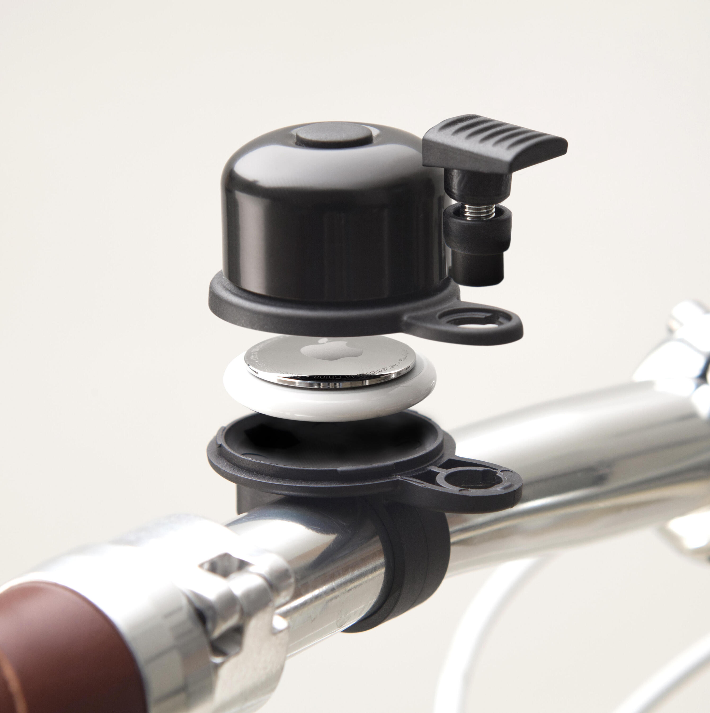 Fahrradklingel mit AirTag Halterung - 22.2 mm 3/5