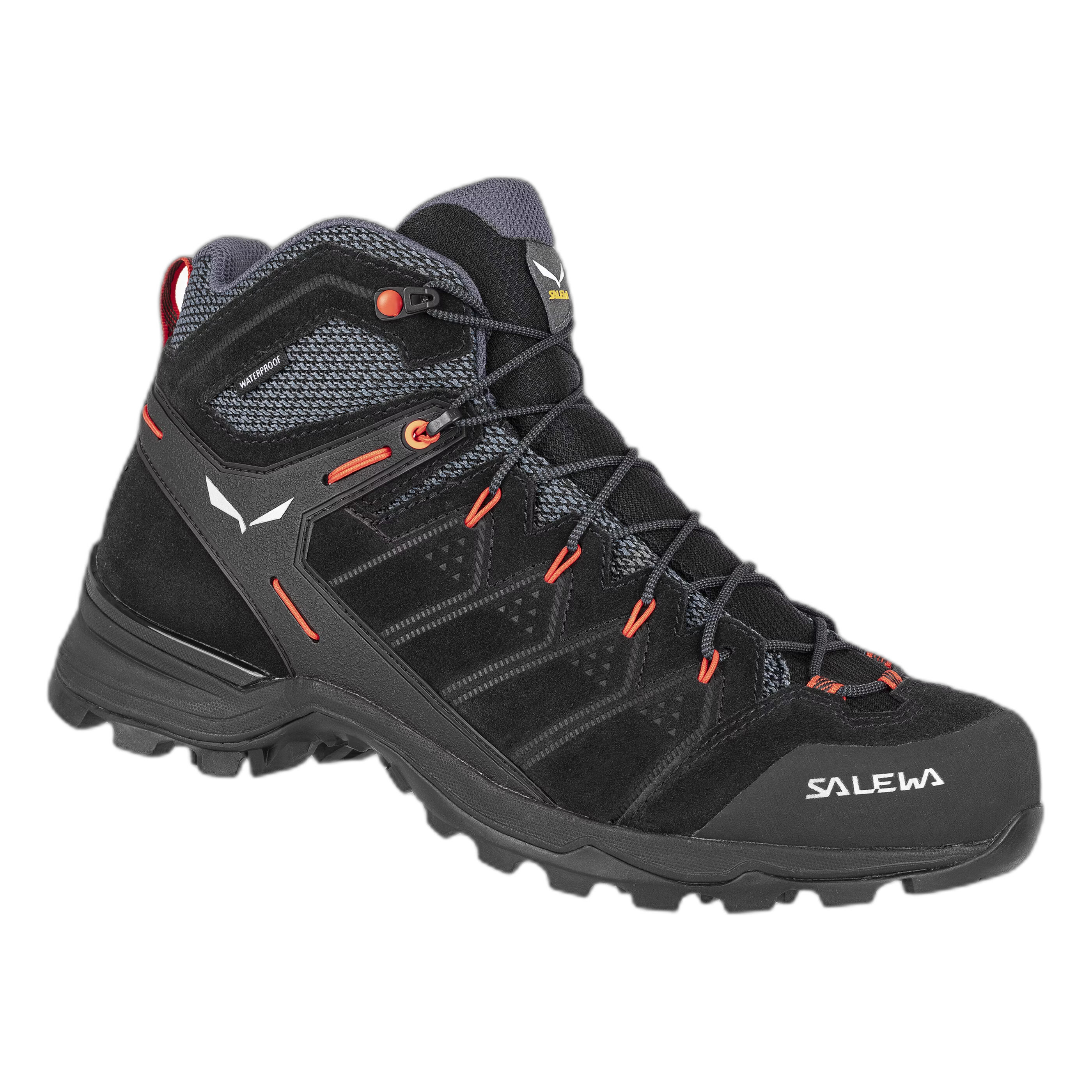 Salewa - Chaussures De Randonnée Salewa Alp Mate Mid Imperméable - Chaussures De Sport - Gris|noir|orange - 42,5 - Decathlon
