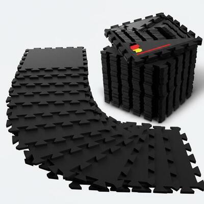 Tappetino fitness – gomma resistente – set 8 tappeti componibili puzzle