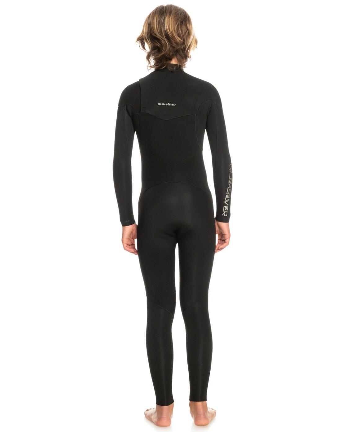 Combinaison de surf zip poitrine 3/2MM EVERYDAY SESSIONS Noir Garçon 2/4